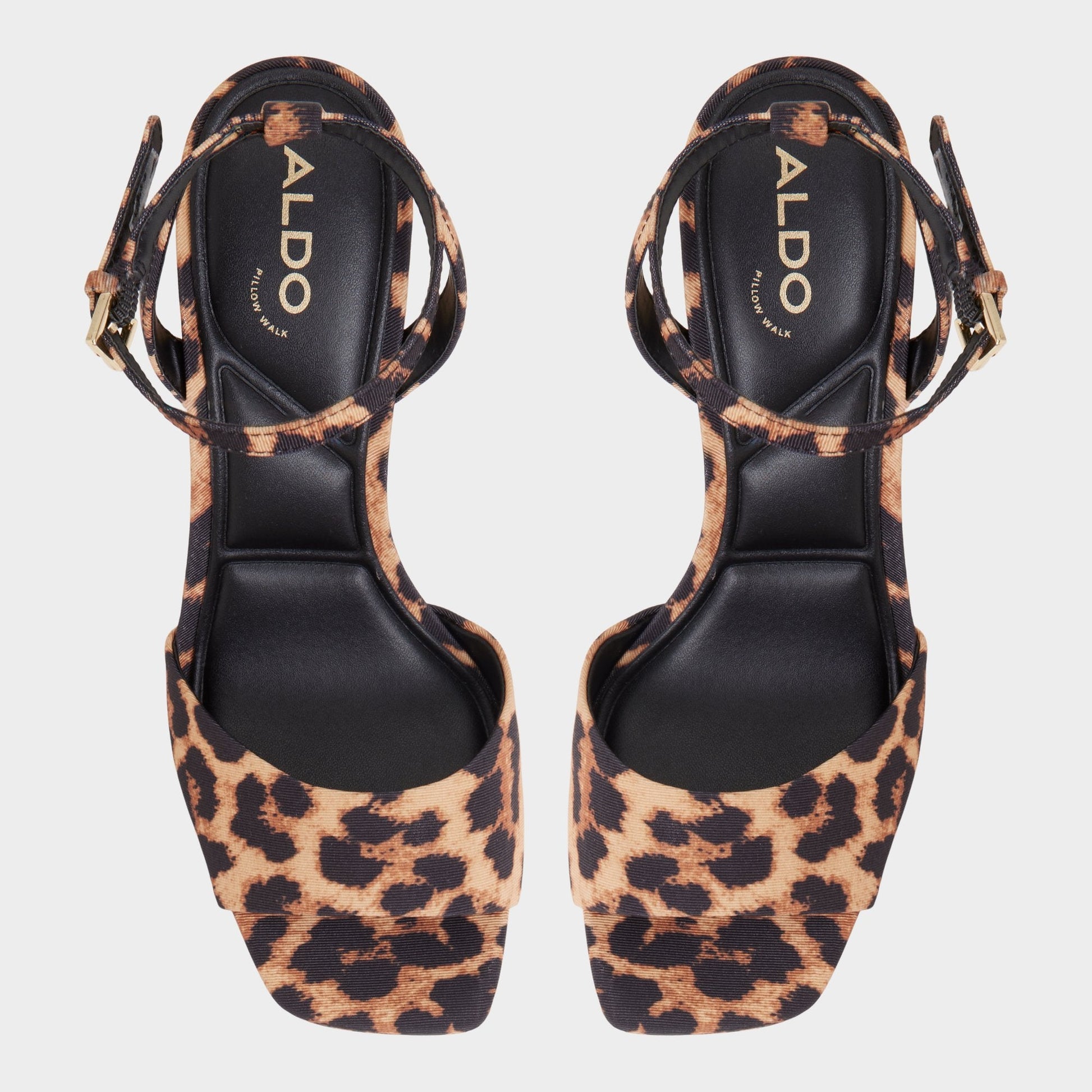 Aldo Chicgleam Brown Multi Women's Strappy sandals - Strappy heeled sandal, Platform Women