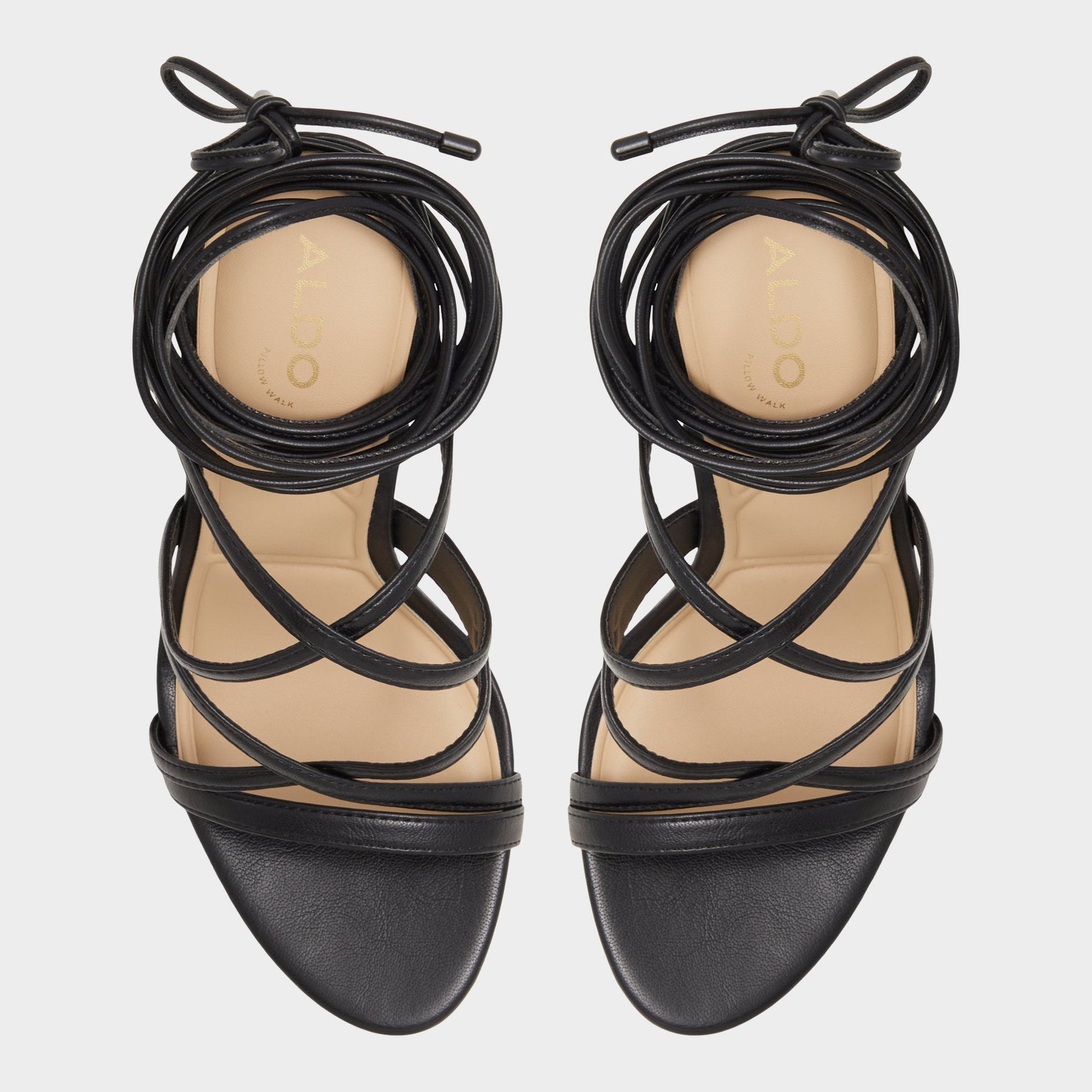 Aldo Marylou Black Women's Strappy sandals - Strappy heeled sandal Women