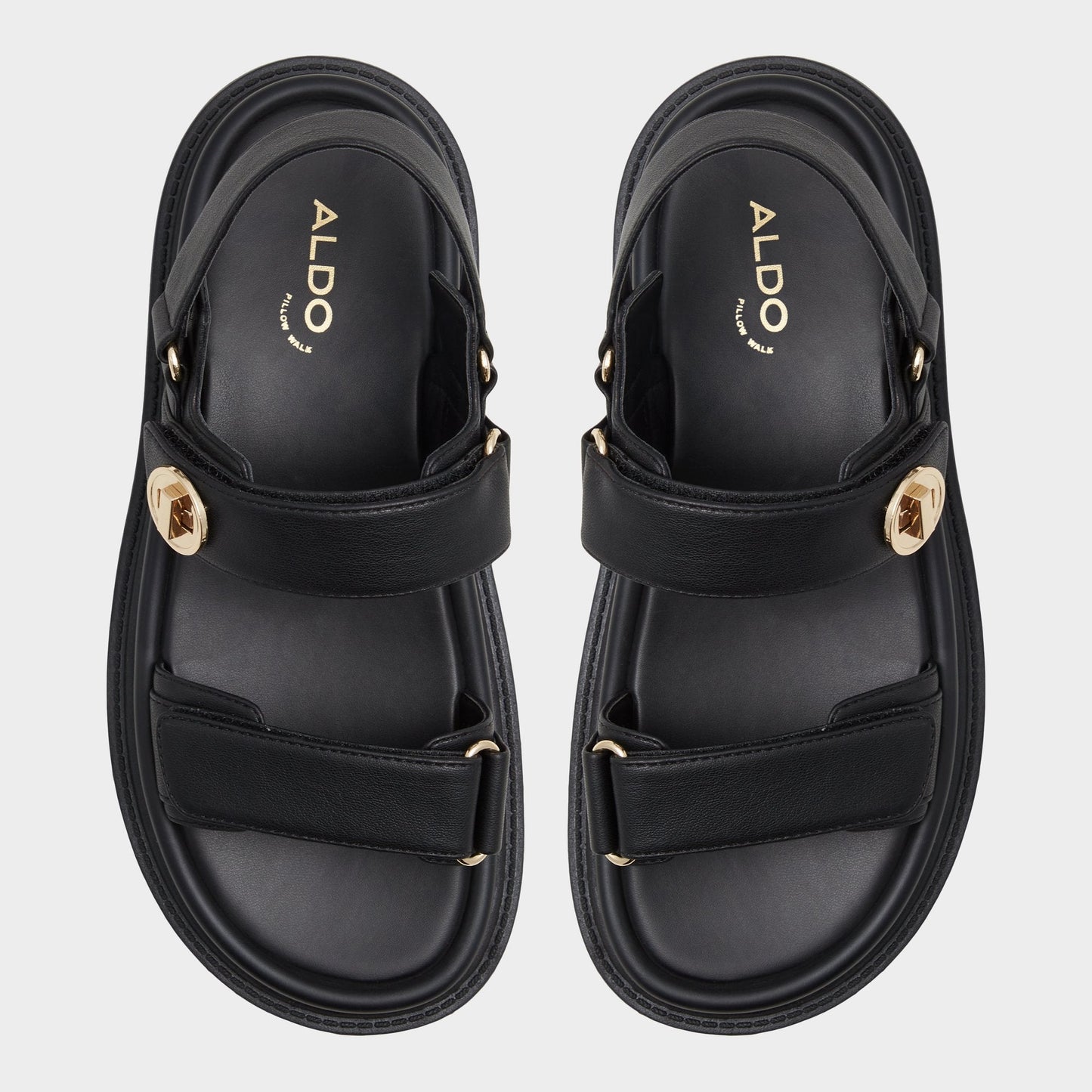 Aldo Linette Black Women's Footbed sandals - Footbed sandal, Footbed sandal Women