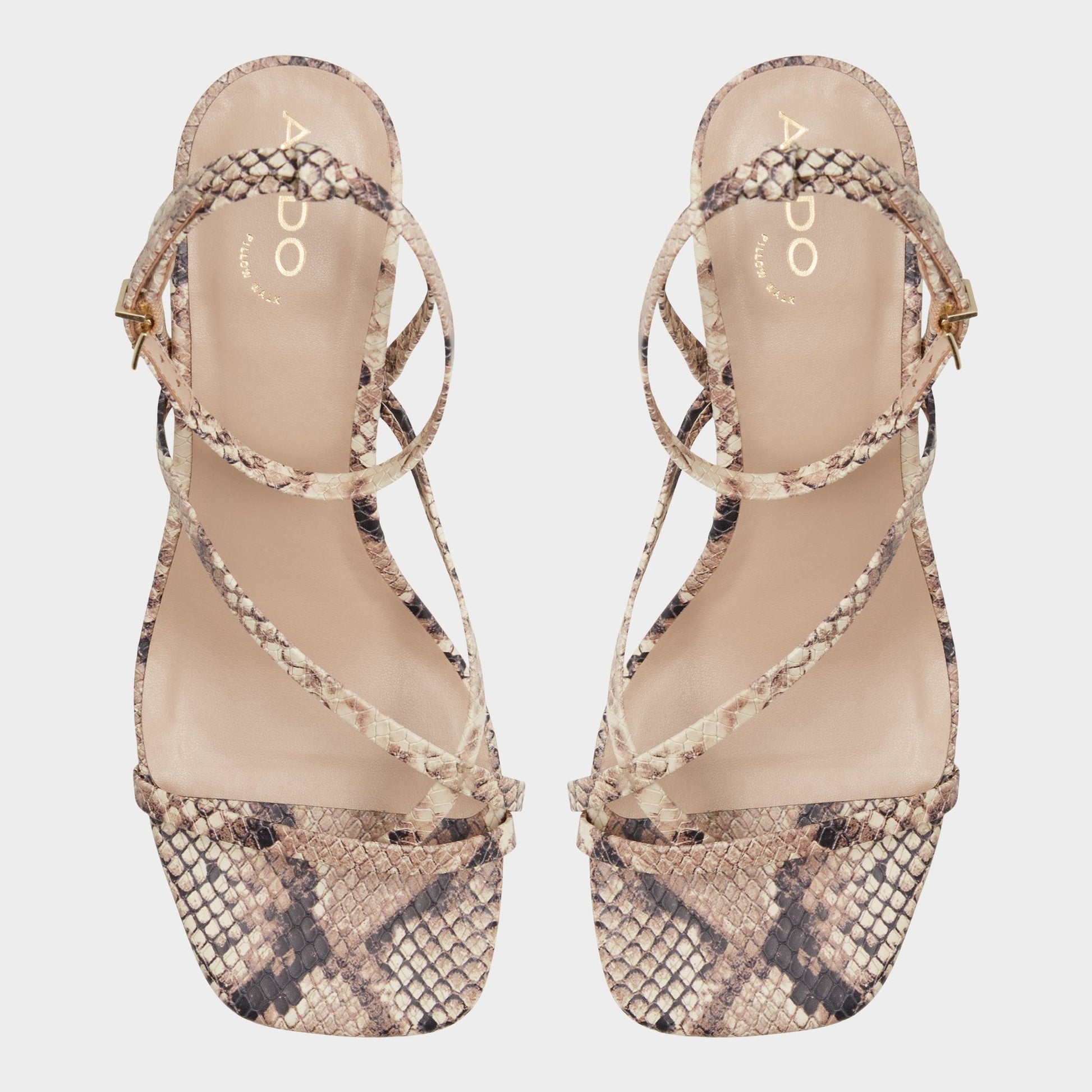 Aldo Adrauder in Brown Overflow 13801090 - Strappy block heeled sandal, Block heel Women