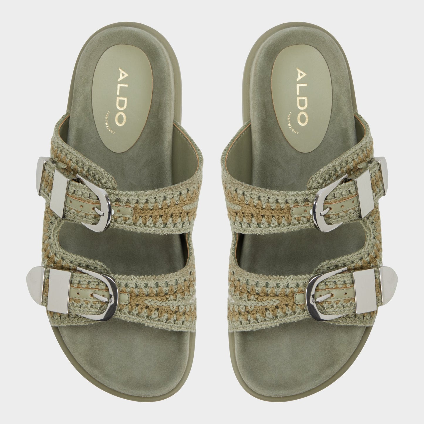 Aldo Bohodream Khaki Women's Footbed sandals - Footbed sandal Women