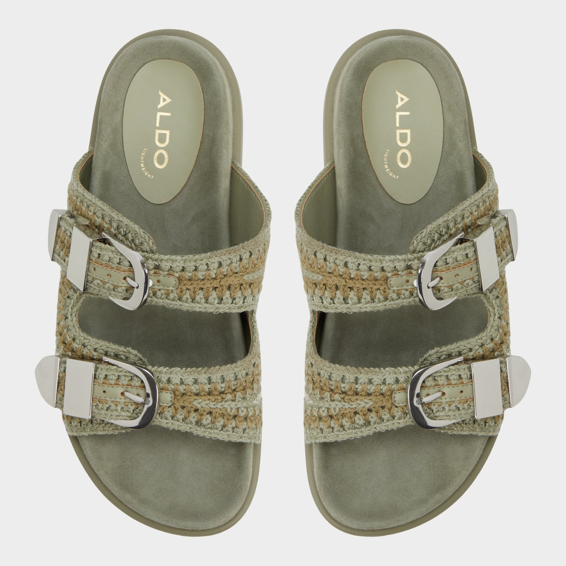 Aldo Bohodream Khaki Women's Footbed sandals - Footbed sandal Women