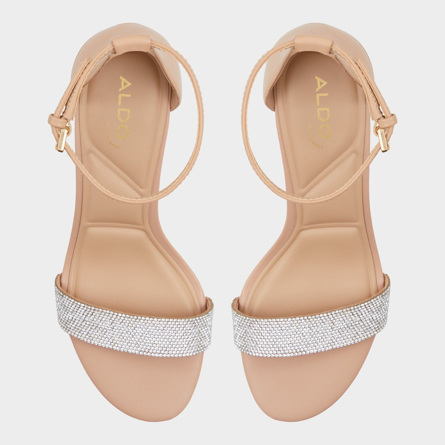 Aldo Pristine in Bone - Strappy sandal, Block heel Women
