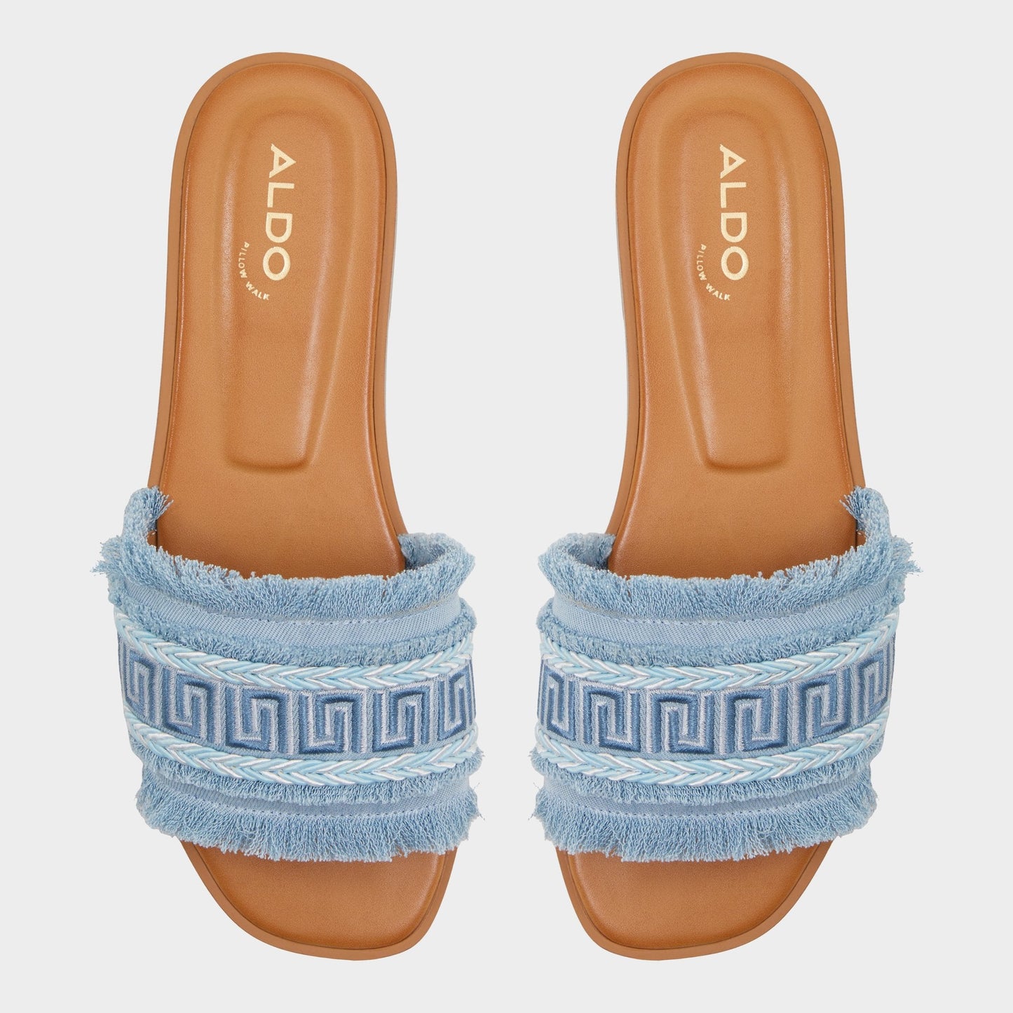 Aldo Nalani Medium Blue Women's Flats - Slide sandal Women