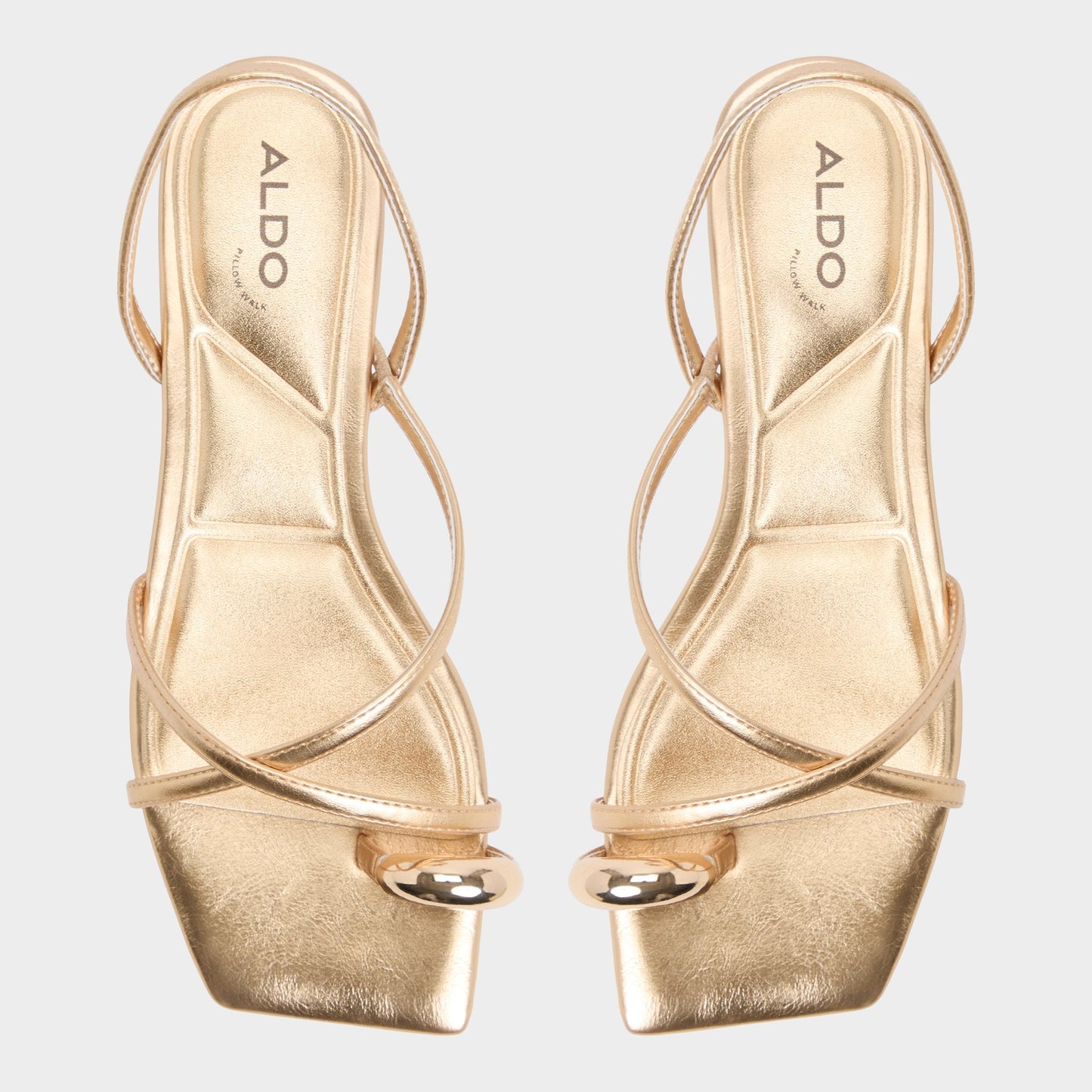 Aldo Synthesa Gold Women's Travel essentials - Flip flop Women