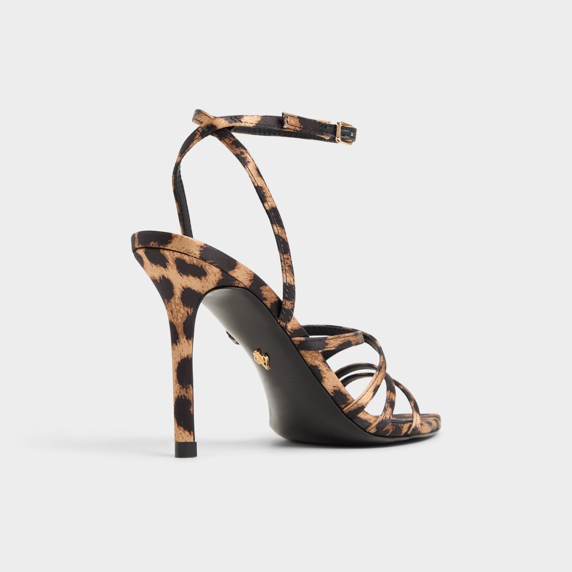 Aldo Solania Brown Multi Women's Strappy sandals - Strappy heeled sandal, Stiletto heel Women