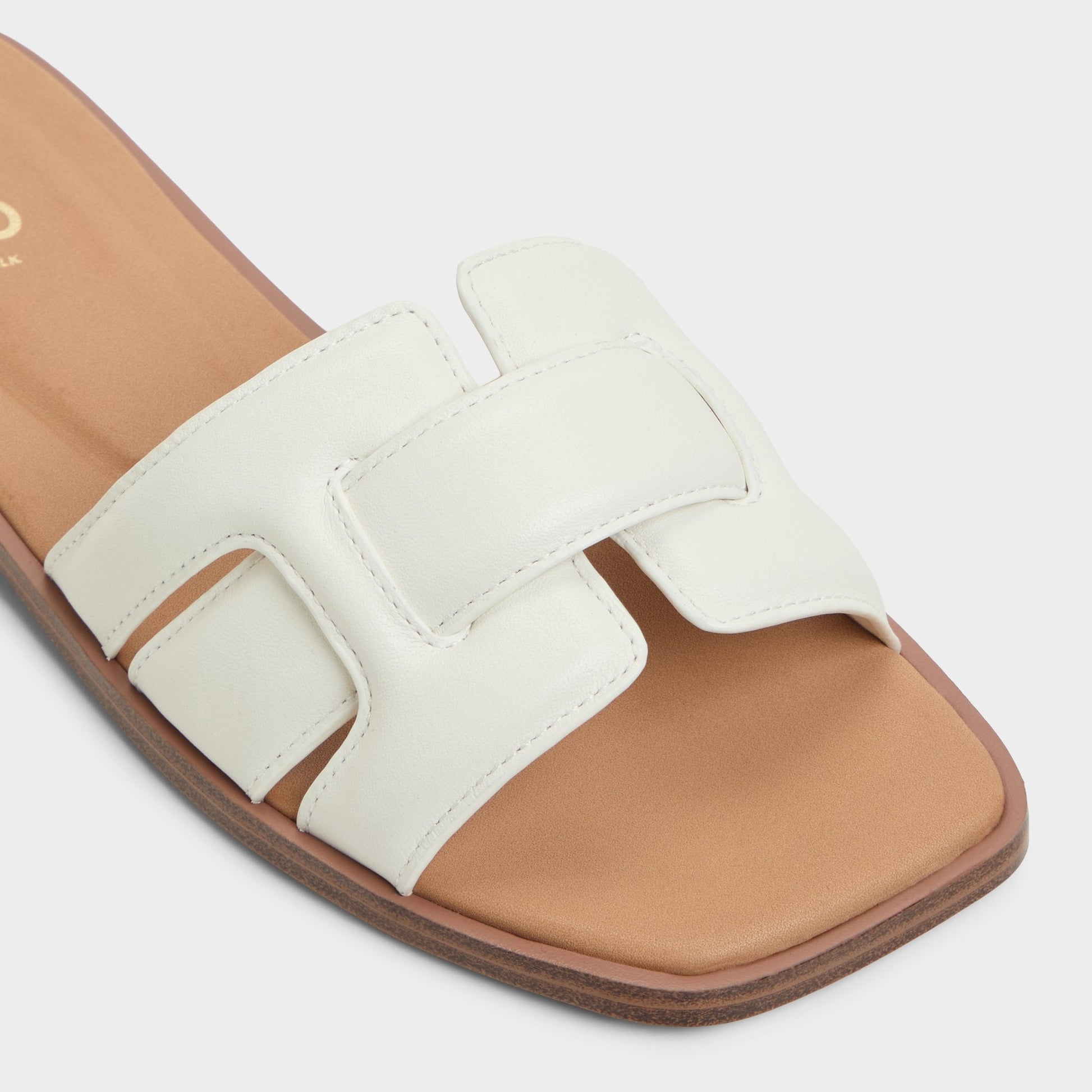 Aldo Eleny White Women's Flats - Slide sandal Women