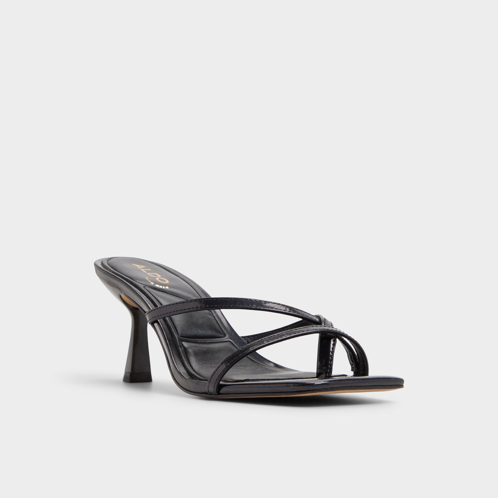 Aldo Calypsa Black Women's Animal Prints - Strappy heeled sandal, Block heel Women