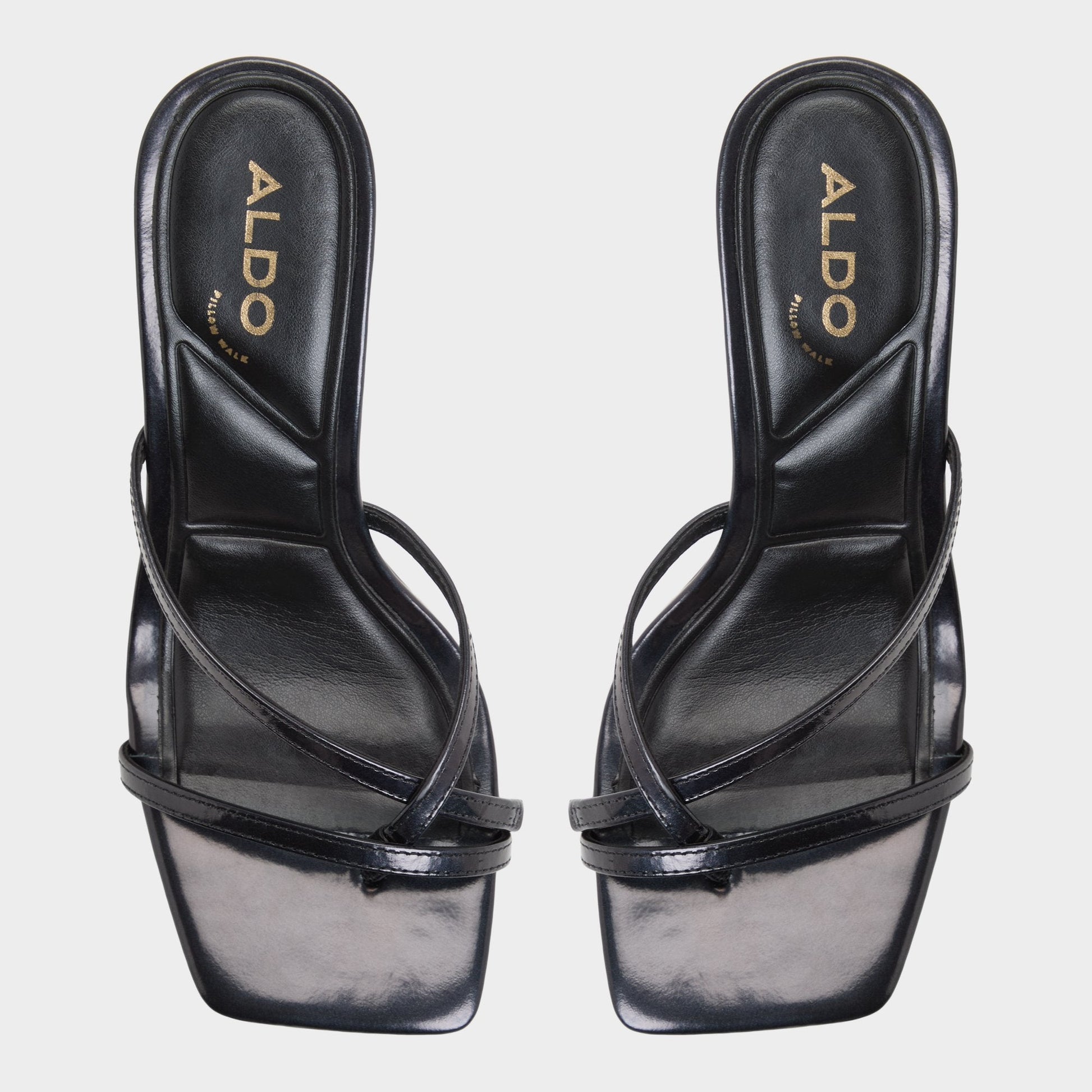 Aldo Calypsa Black Women's Animal Prints - Strappy heeled sandal, Block heel Women