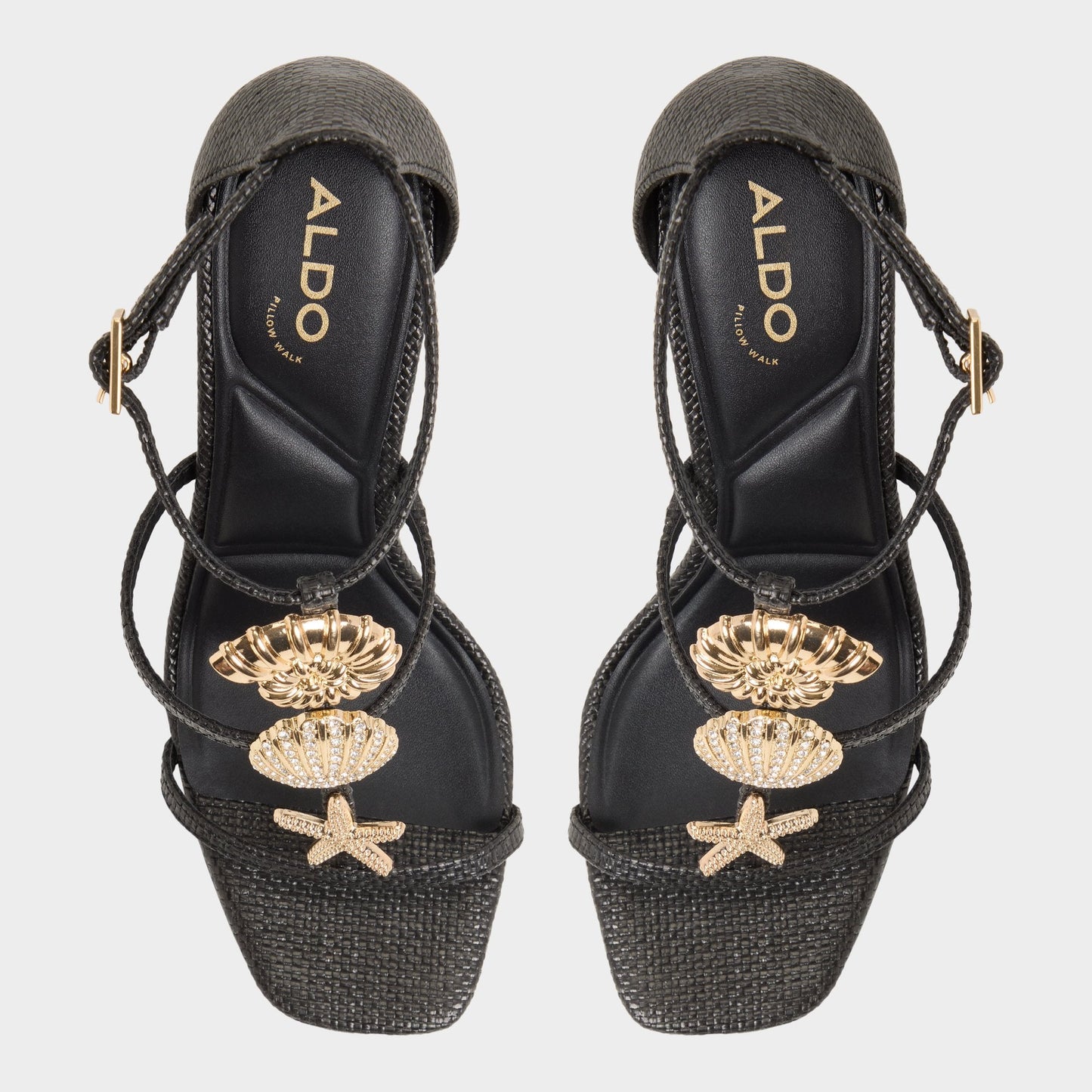 Aldo Summerdate Black Women's Strappy sandals - Strappy heeled sandal Women