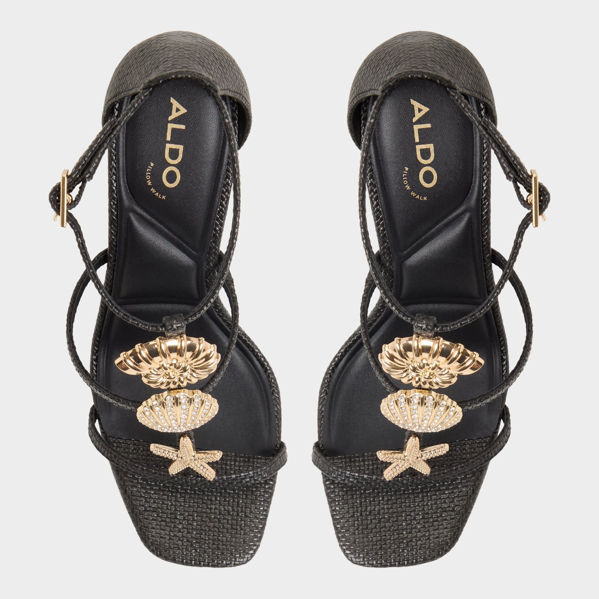 Aldo Summerdate Black Women's Strappy sandals - Strappy heeled sandal Women