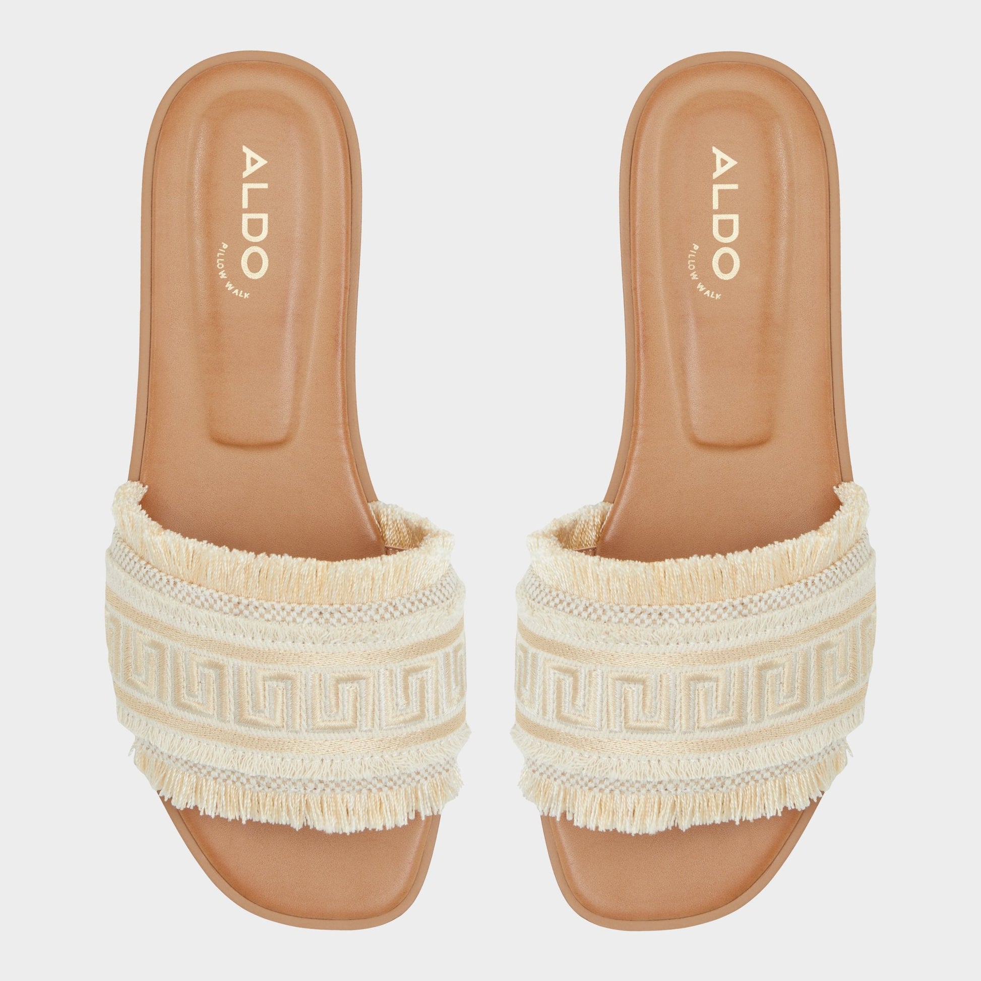 Aldo Nalani Gold Women's Flats - Slide sandal Women