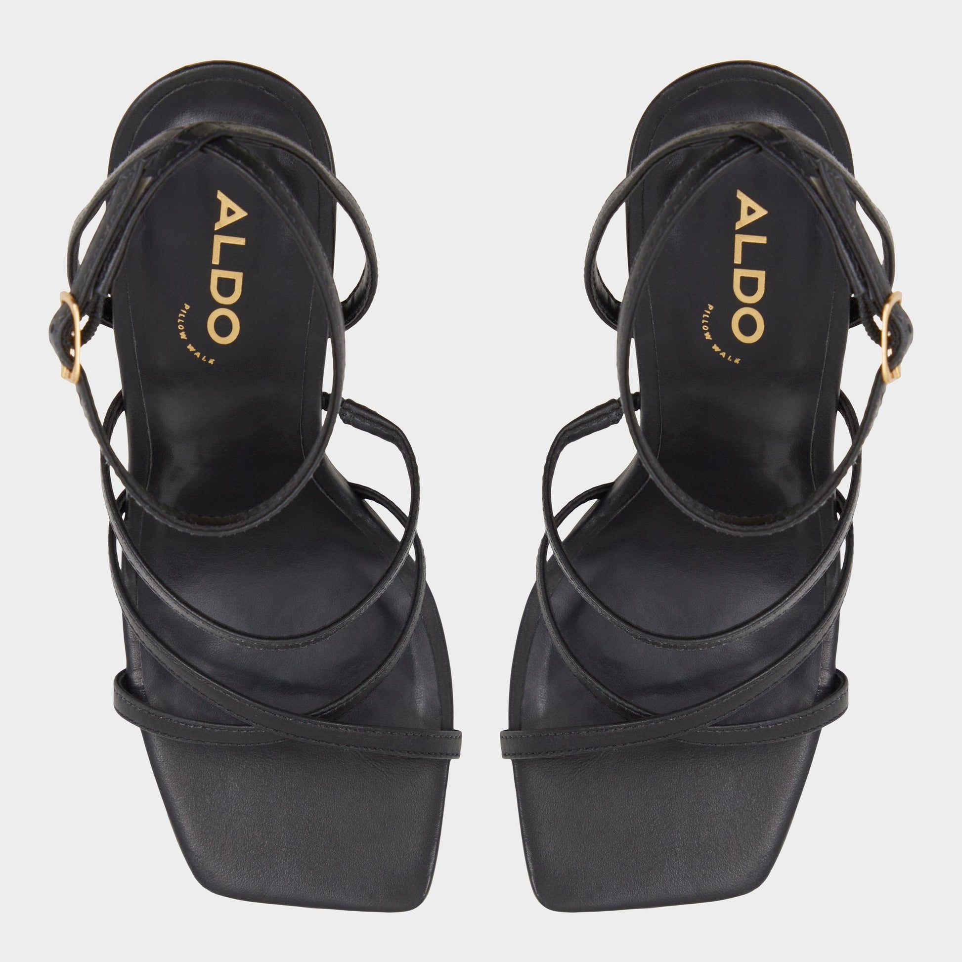 Aldo Galoi Black Women's Strappy sandals - Strappy heeled sandal Women