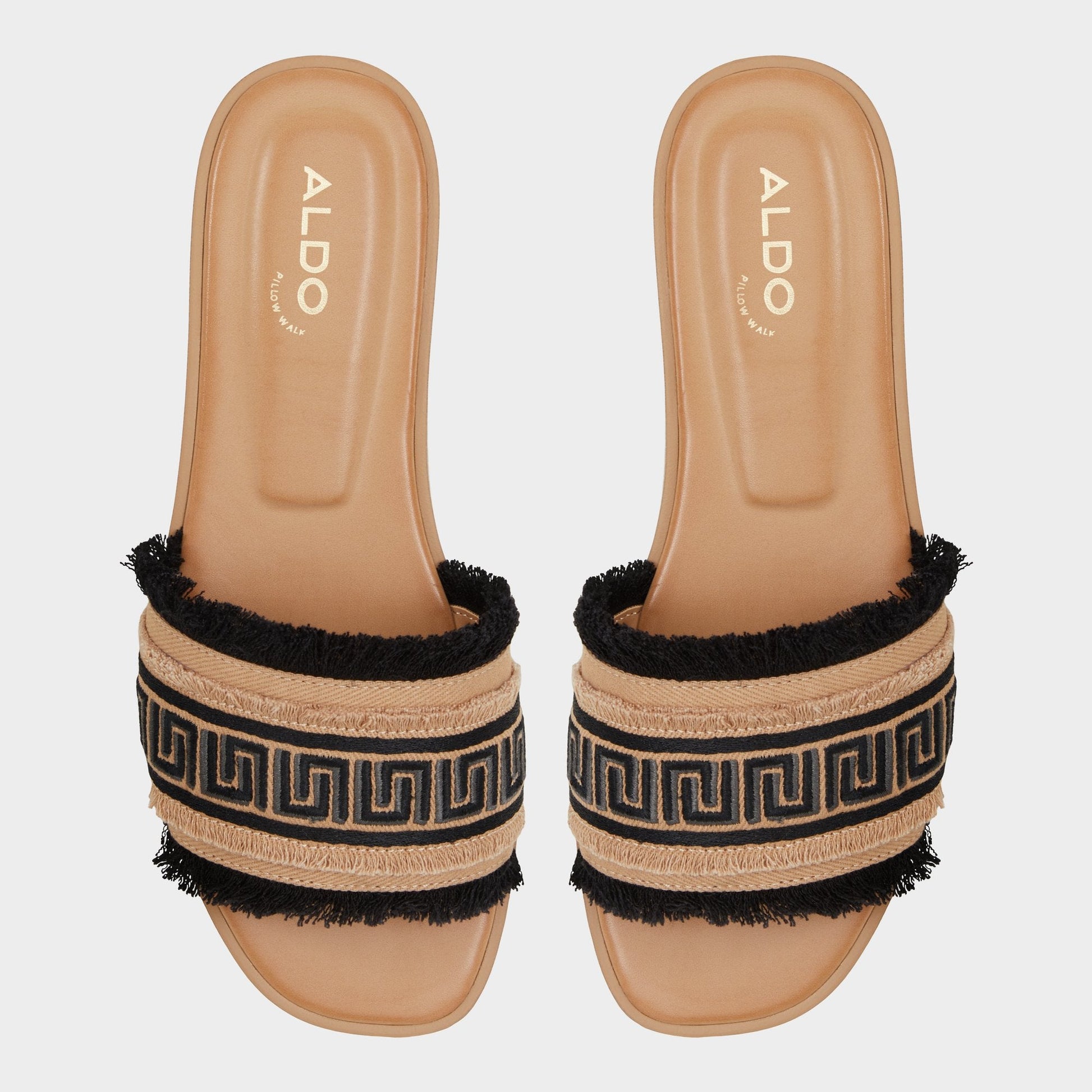 Aldo Nalani Open Black Women's Flats - Slide sandal Women