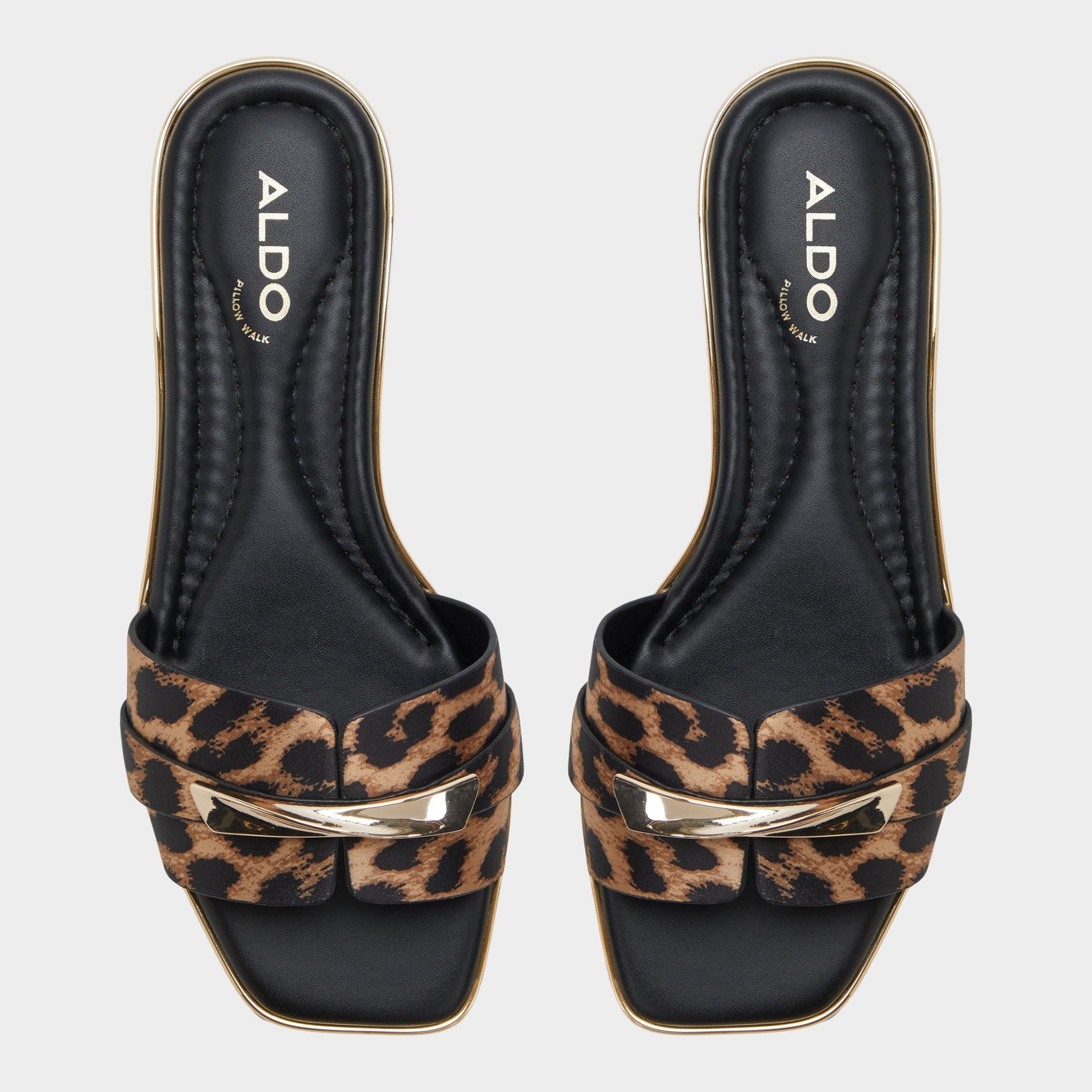 Aldo Darlina Brown Multi Women's Flats - Slide sandal Women