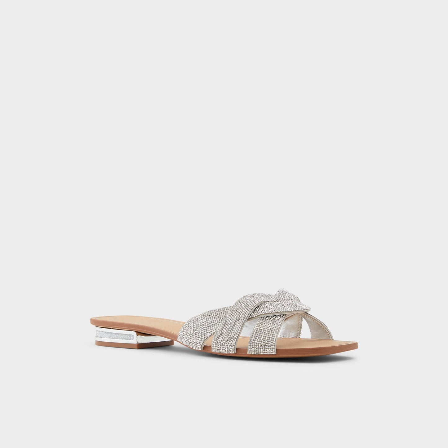 Aldo Coredith Silver Women's Flats - Slide sandal Women