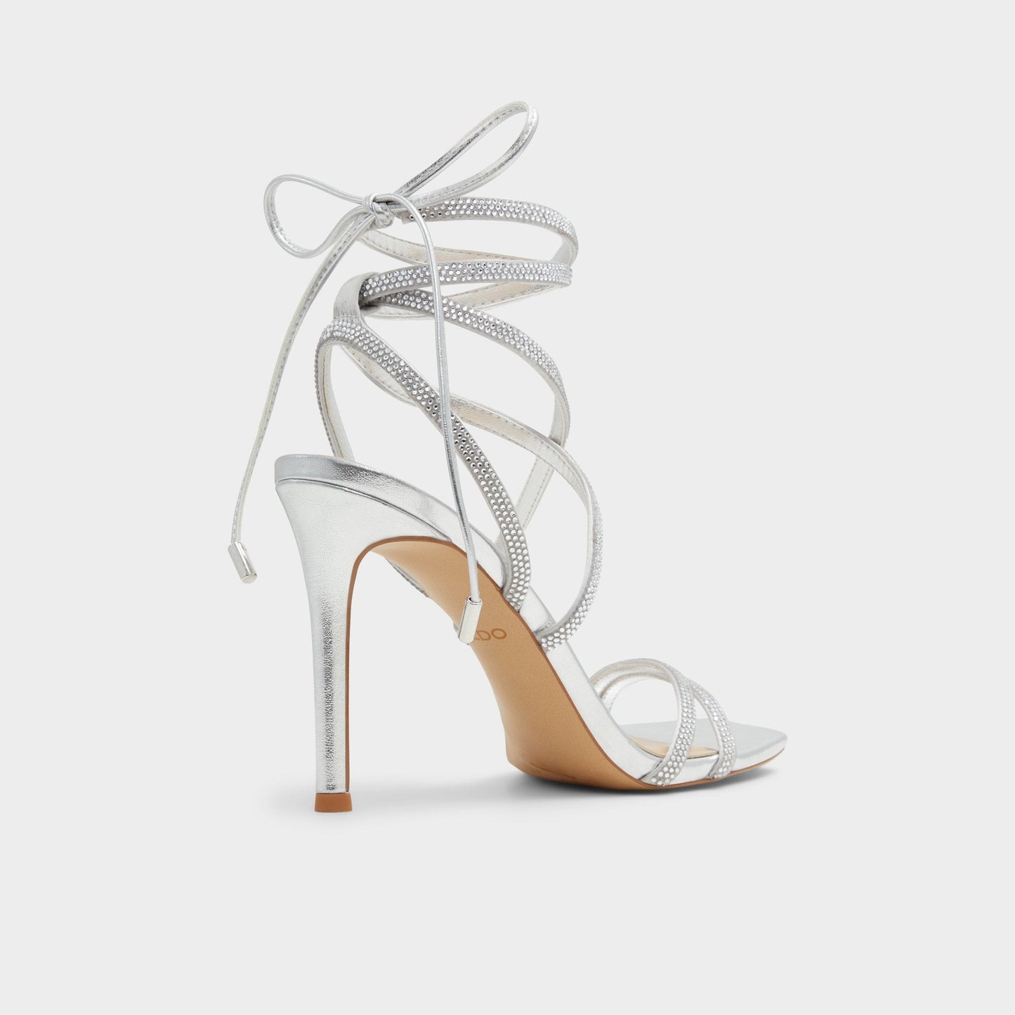Aldo Phaedra in Silver - Strappy stiletto sandal Women