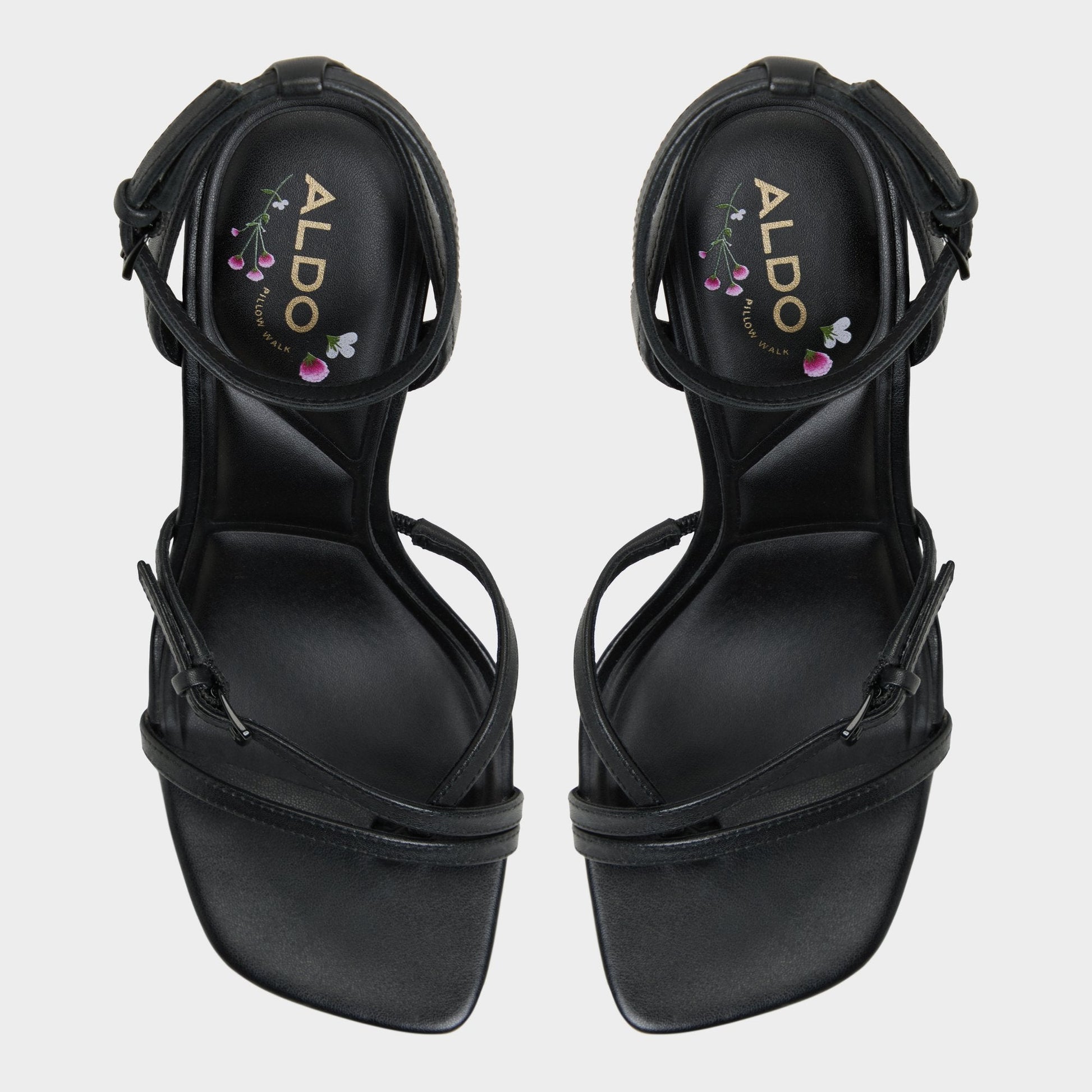 Aldo Conney Black Women's Heeled sandals - Strappy heeled sandal, Stiletto heel Women