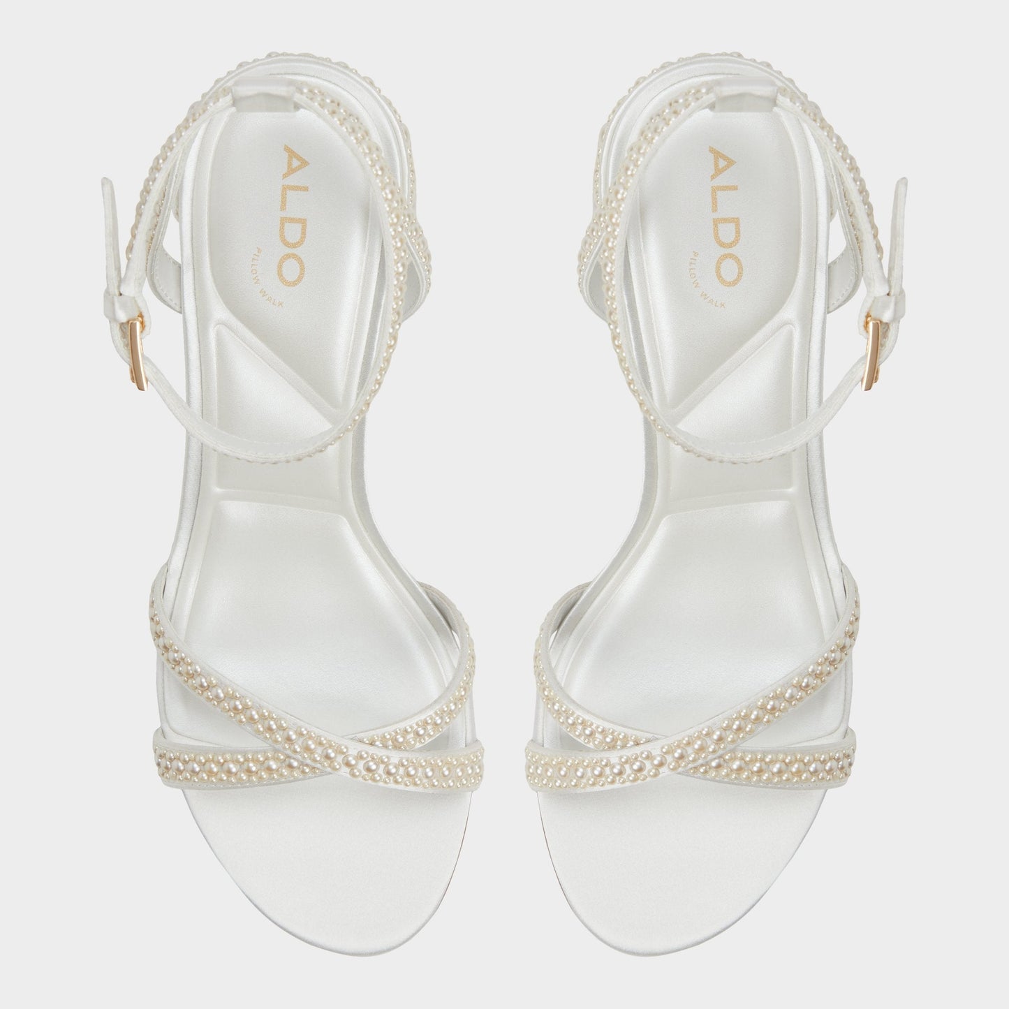Aldo Bouclettie Other White Women's Block heels - Strappy heeled sandal, Block heel Women