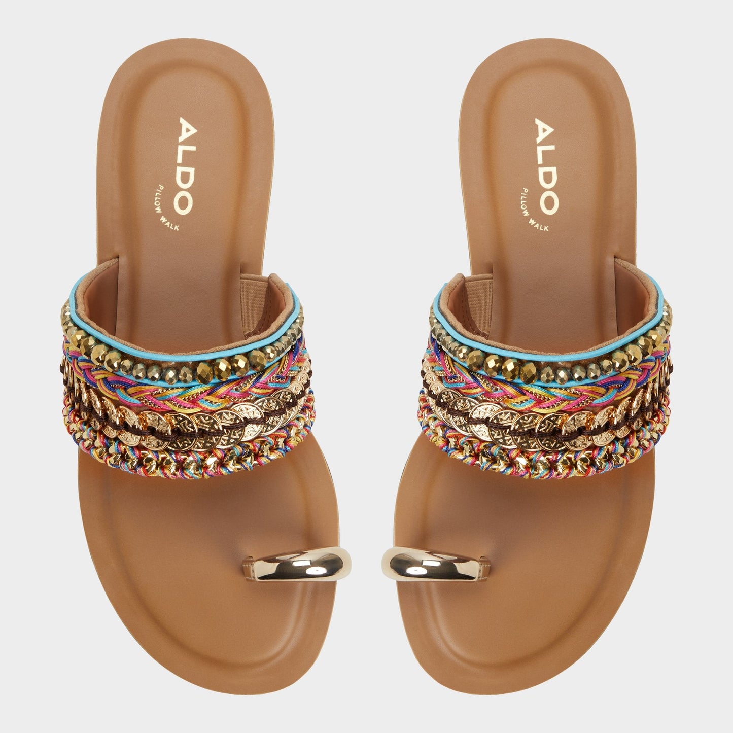 Aldo Beachwalk Multicolor Women's Flats - Slide sandal Women