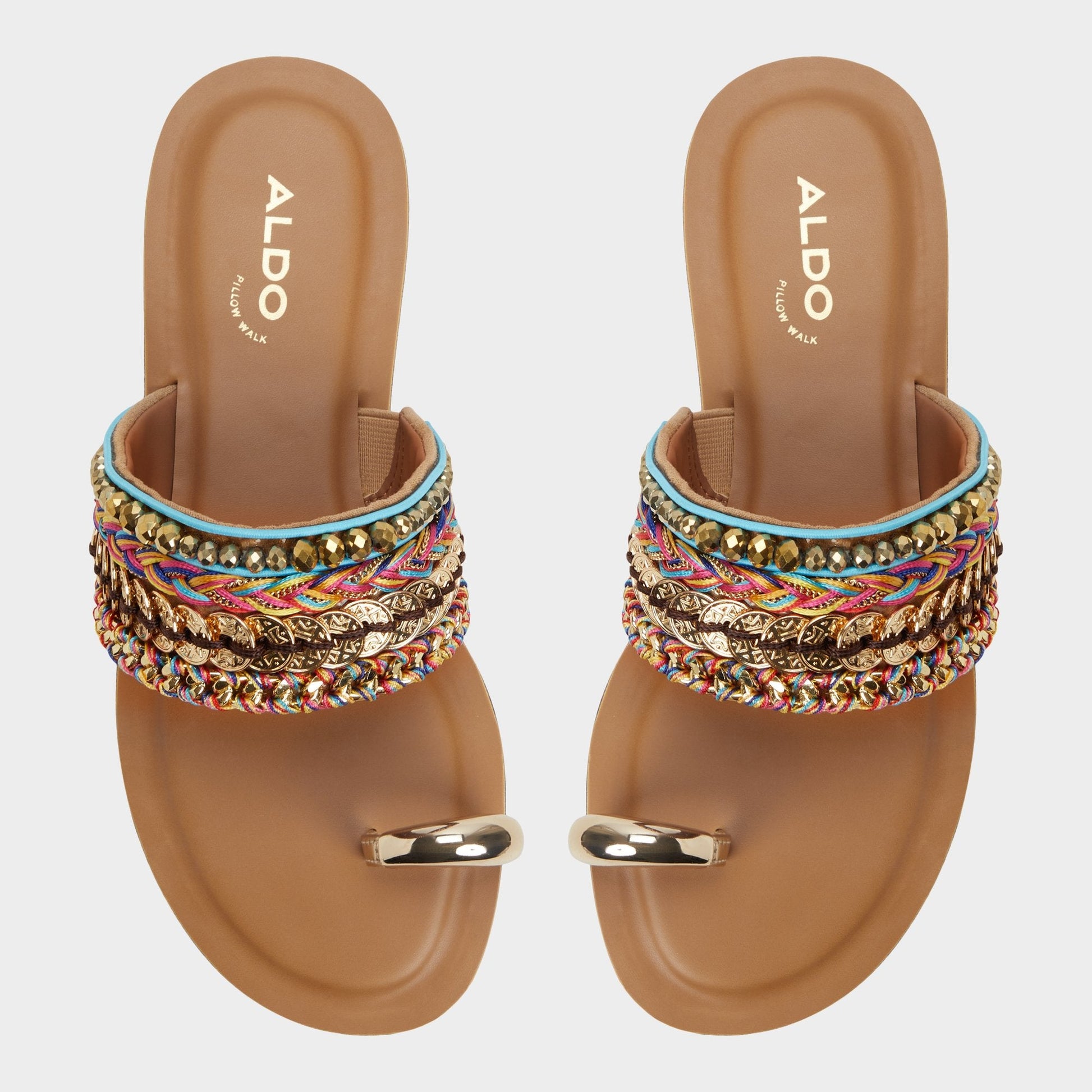 Aldo Beachwalk Multicolor Women's Flats - Slide sandal Women