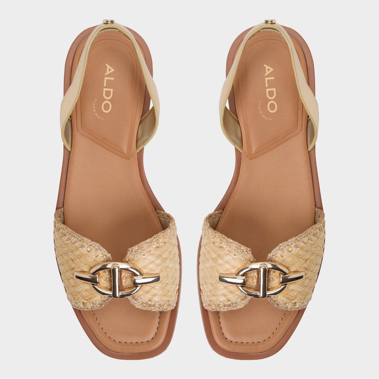 Aldo Goassi Gold Women's Iridescent metallics - Flat sandal Women