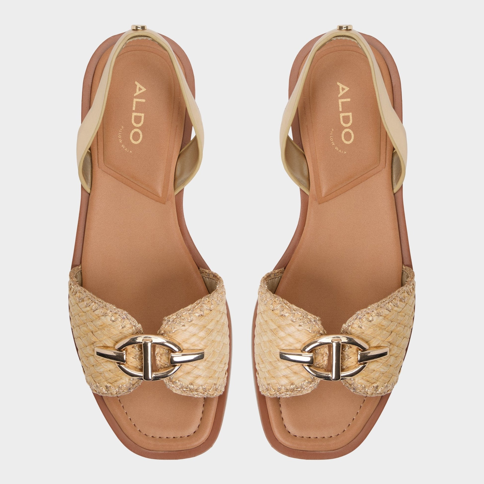 Aldo Goassi Gold Women's Iridescent metallics - Flat sandal Women