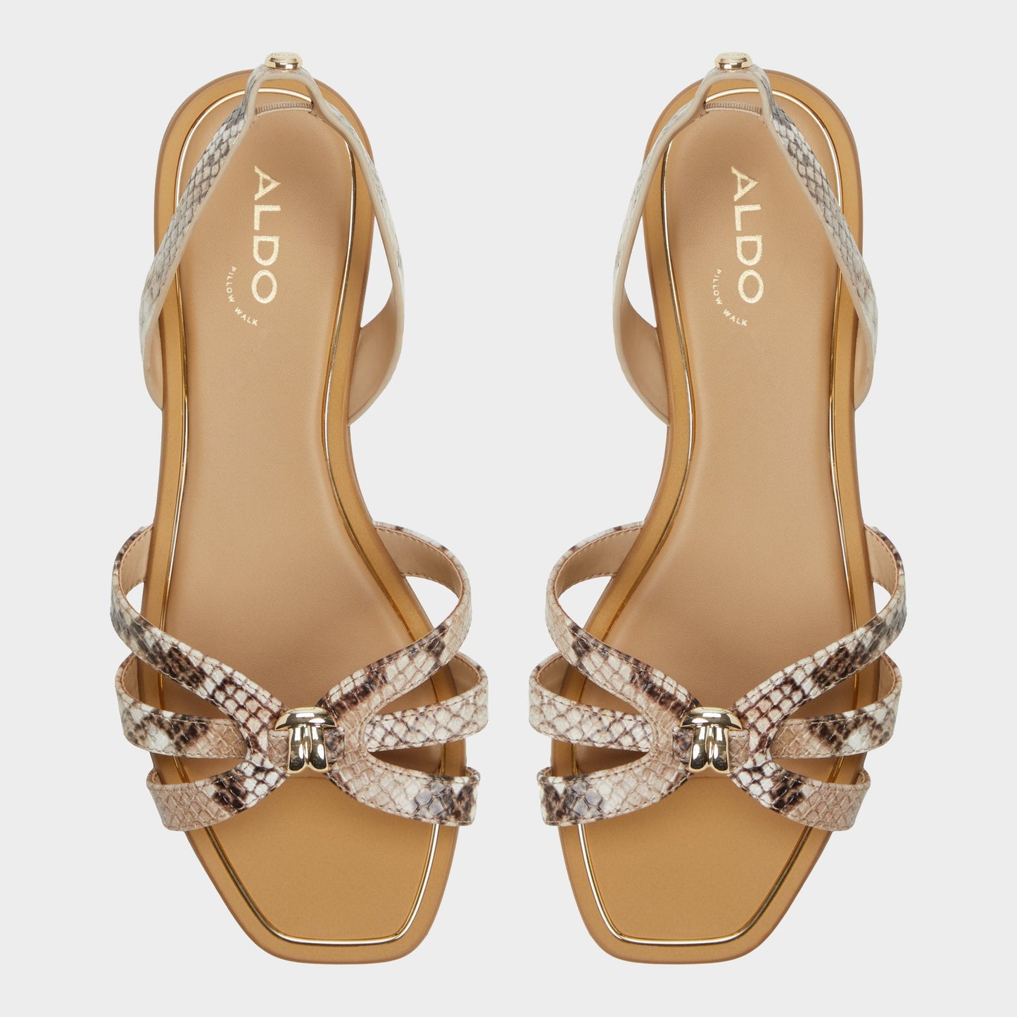 Aldo Marassita Brown Multi Women's Slingbacks - Flat sandal Women