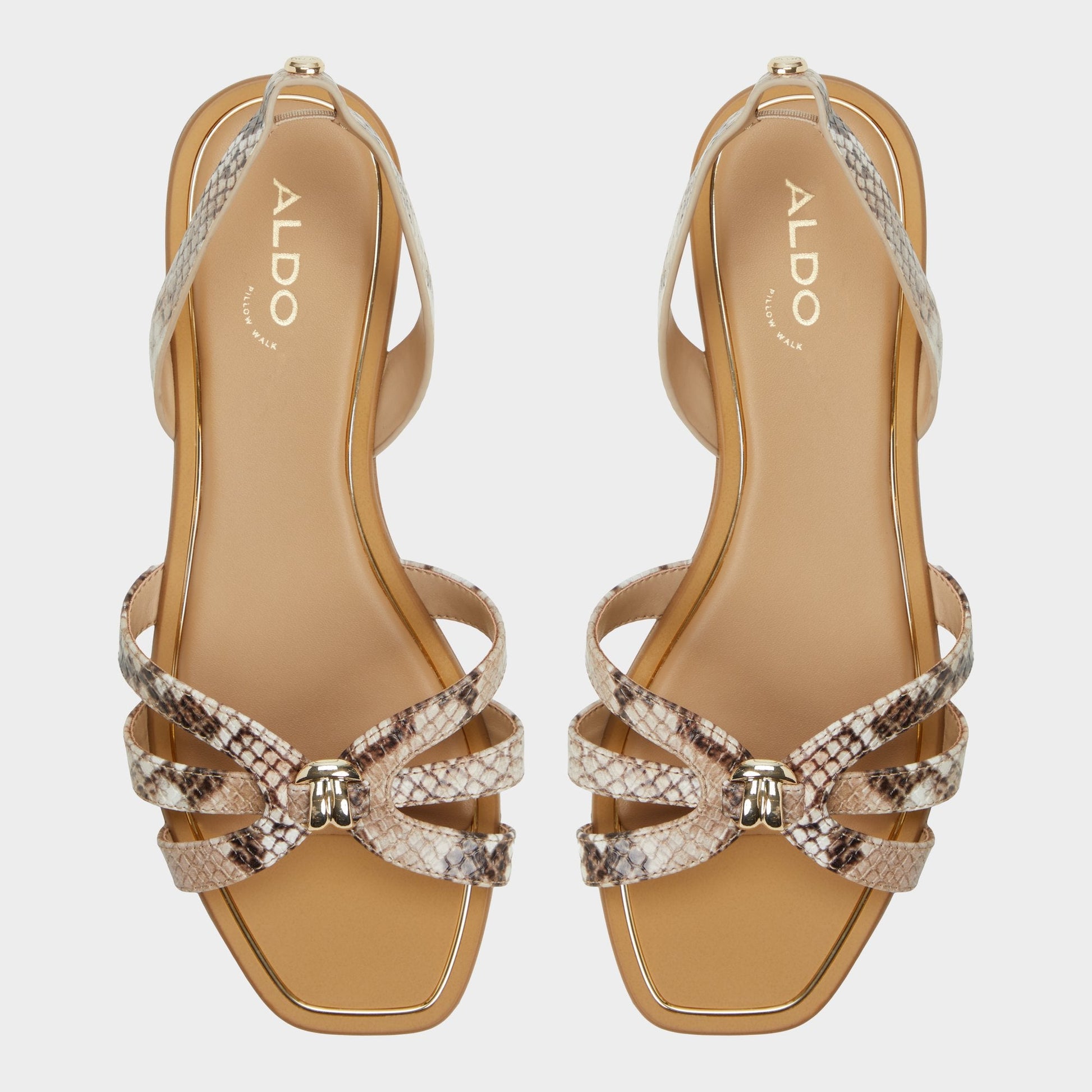 Aldo Marassita Brown Multi Women's Slingbacks - Flat sandal Women