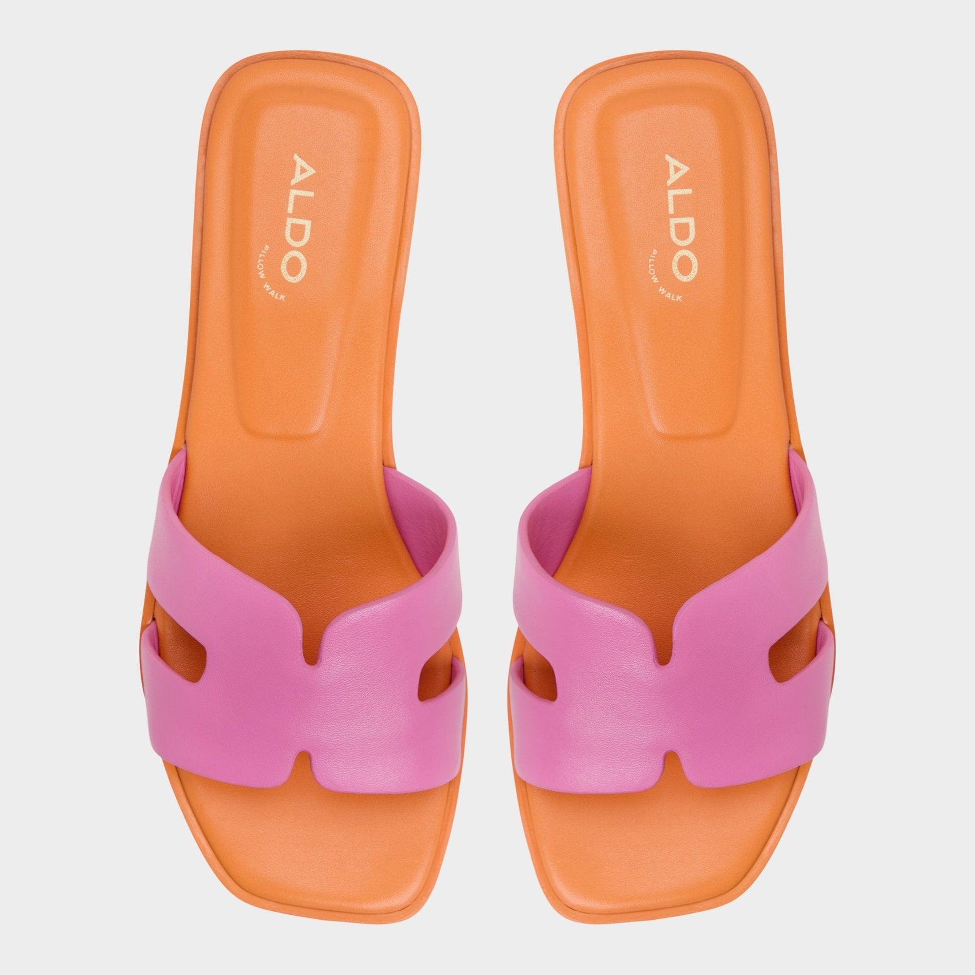 Aldo Itsandal Bright Pink Women's Flats - Slide sandal Women