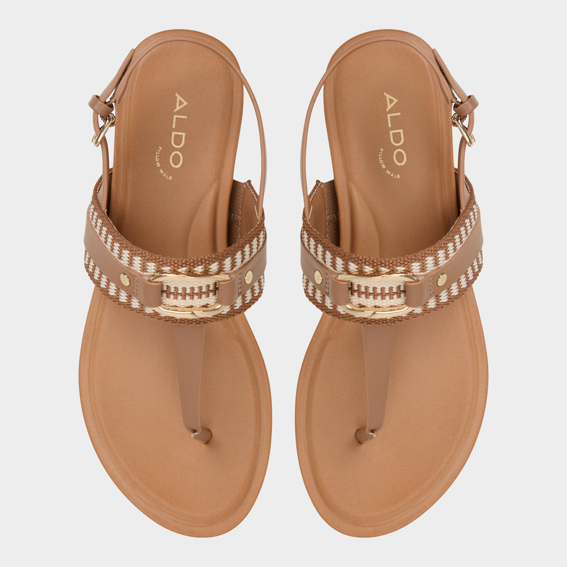 Aldo Taylen Medium Brown Women's Festival shoes accessories - T-strap sandal Women