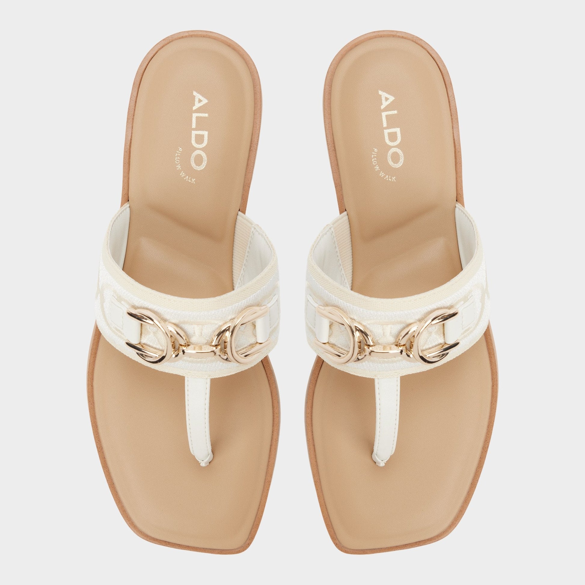 Aldo Coralynna in White Bone 14053516 - T-strap sandal Women