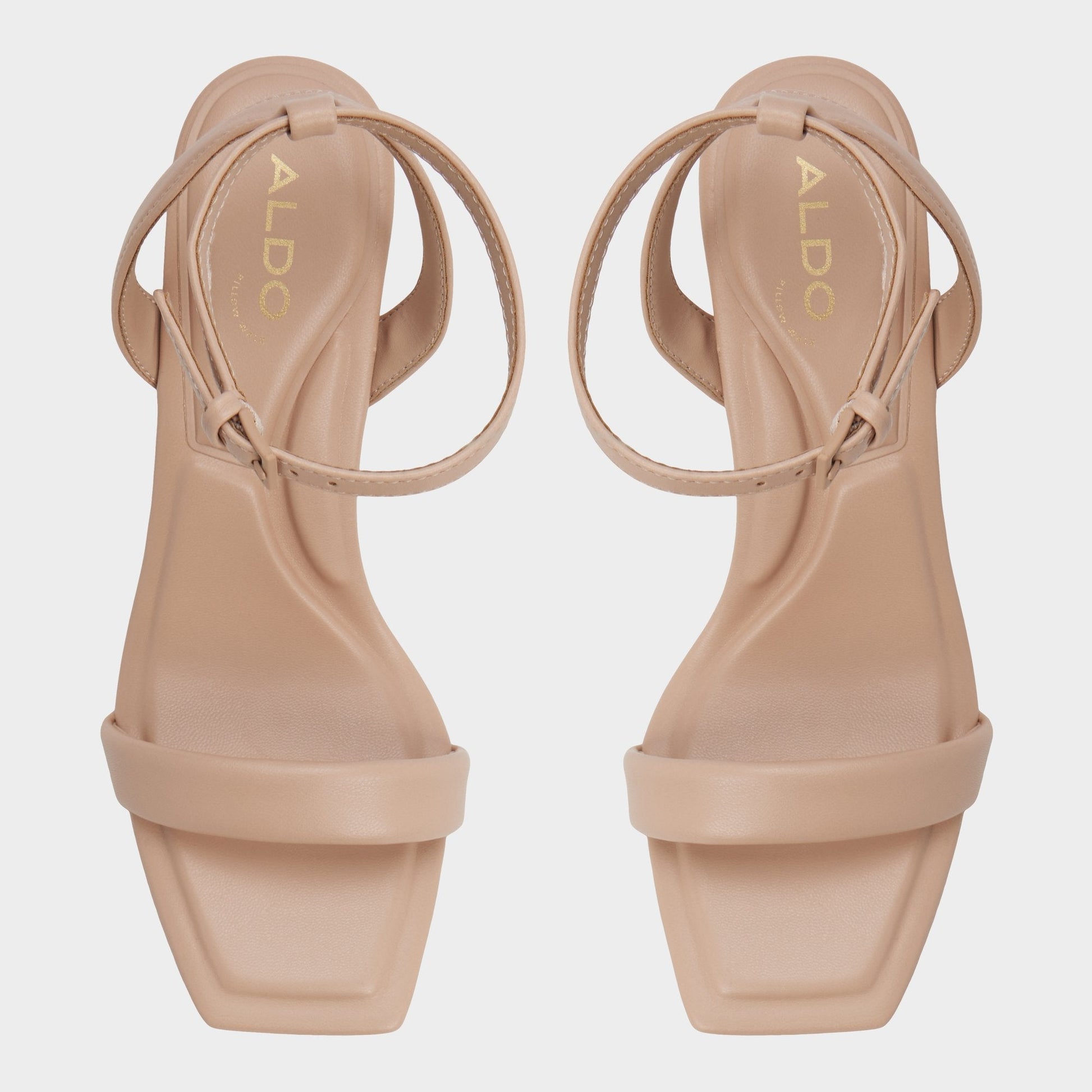 Aldo Aurorai Bone Women's Strappy sandals - Strappy heeled sandal, Block heel Women