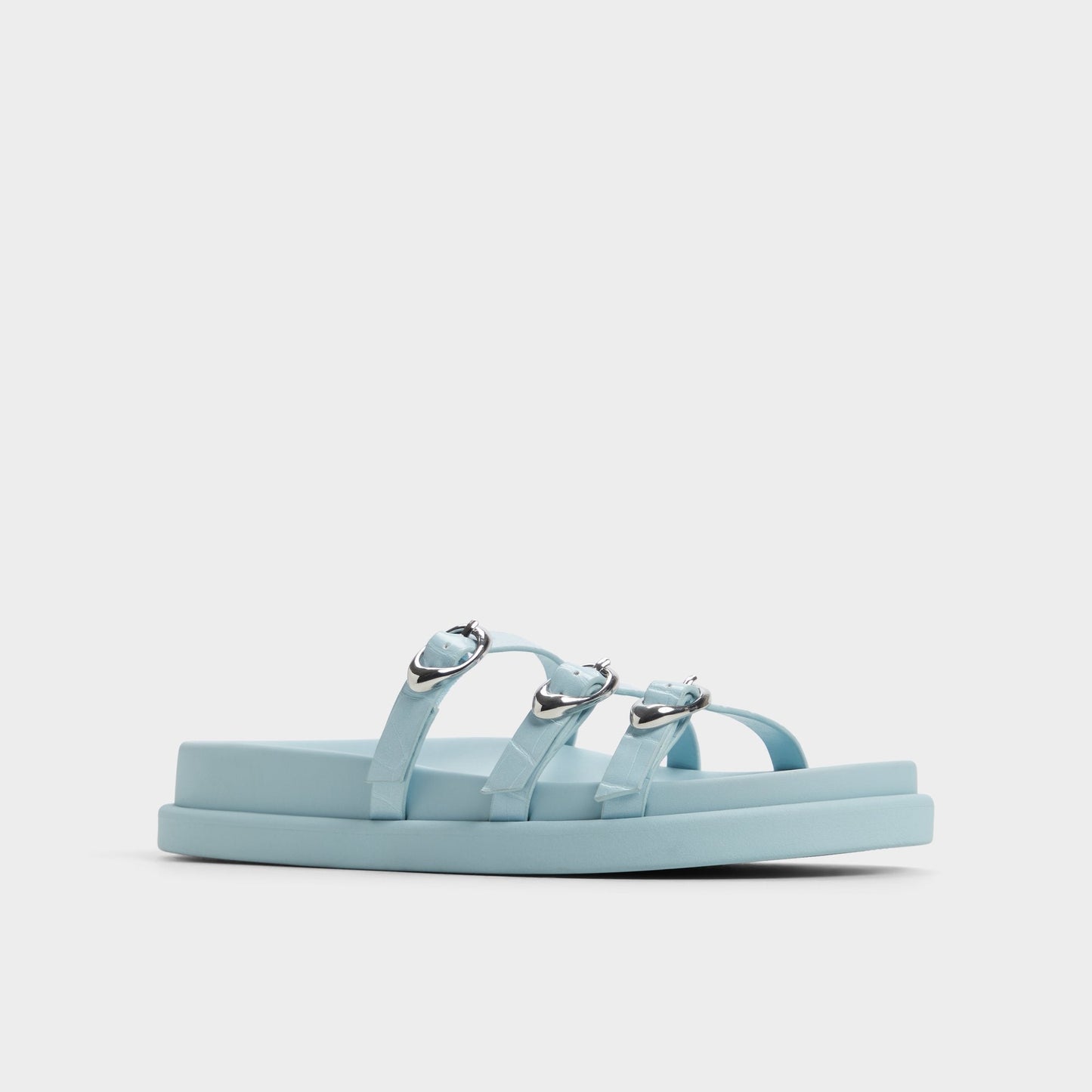 Aldo Zephyra Pastel Blue Women's Footbed sandals - Footbed sandal Women