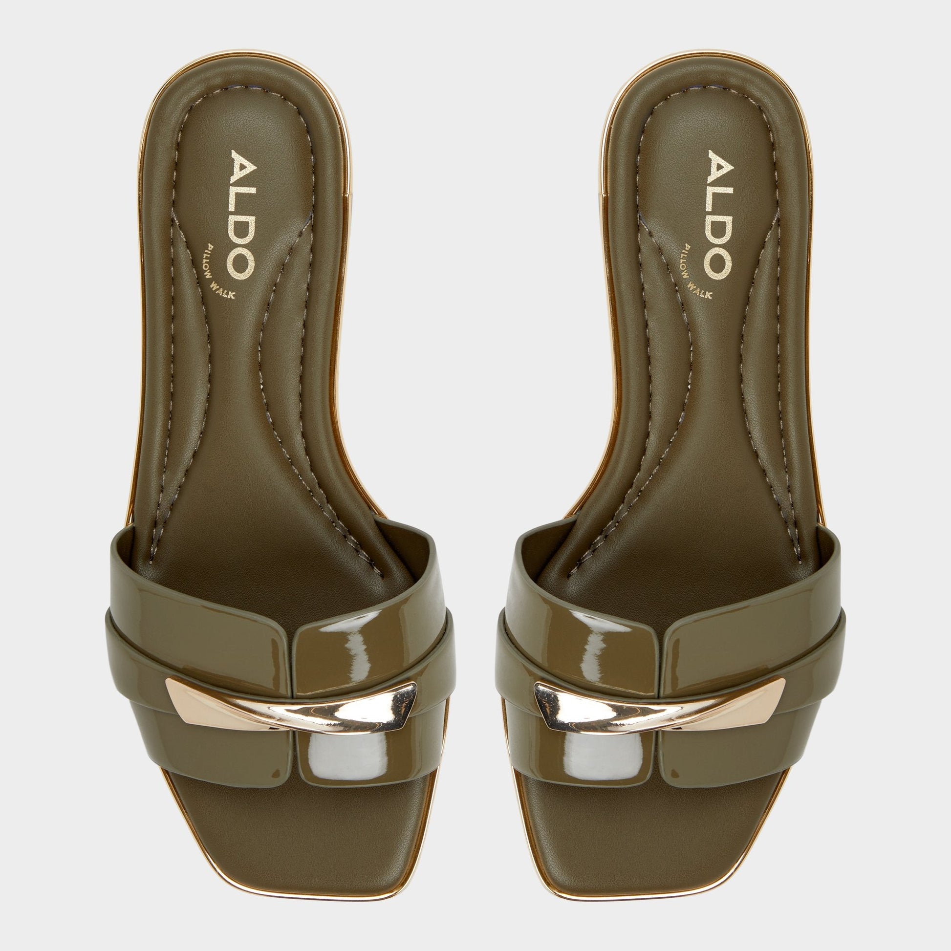Aldo Darlina Other Green Women's Flats - Slide sandal Women
