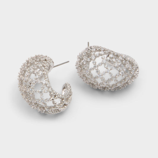 Aldo Mairah in Silver Clear Multi - Earrings Women|Accessories|New
