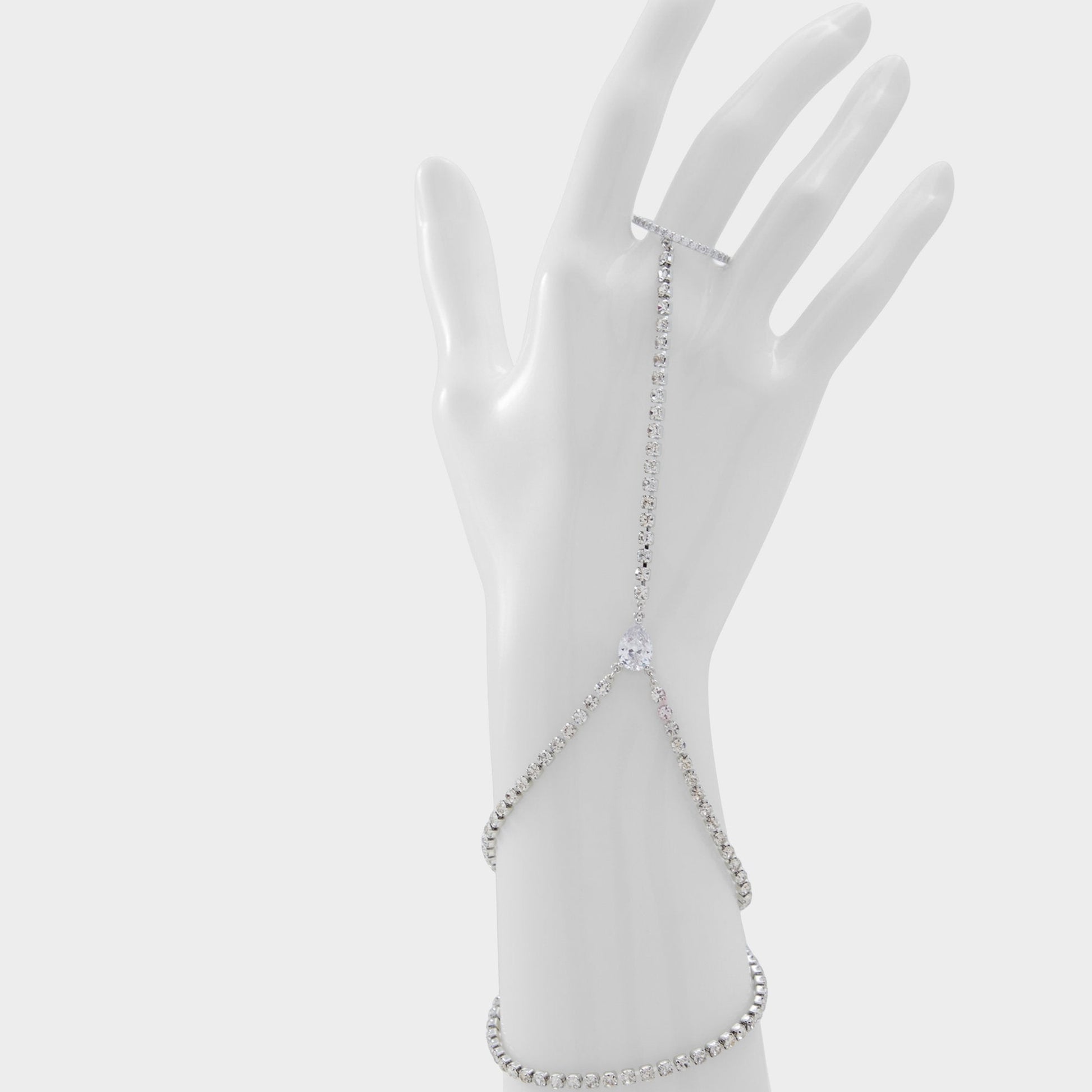 Aldo Unenda Silver/Clear Multi Women's Bracelets - Hand chain Women