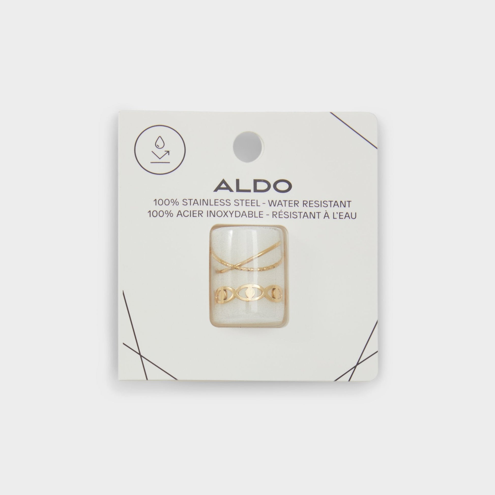 Aldo Twisted Gold Women's Stainless Steel - Toe ring Women|Accessories