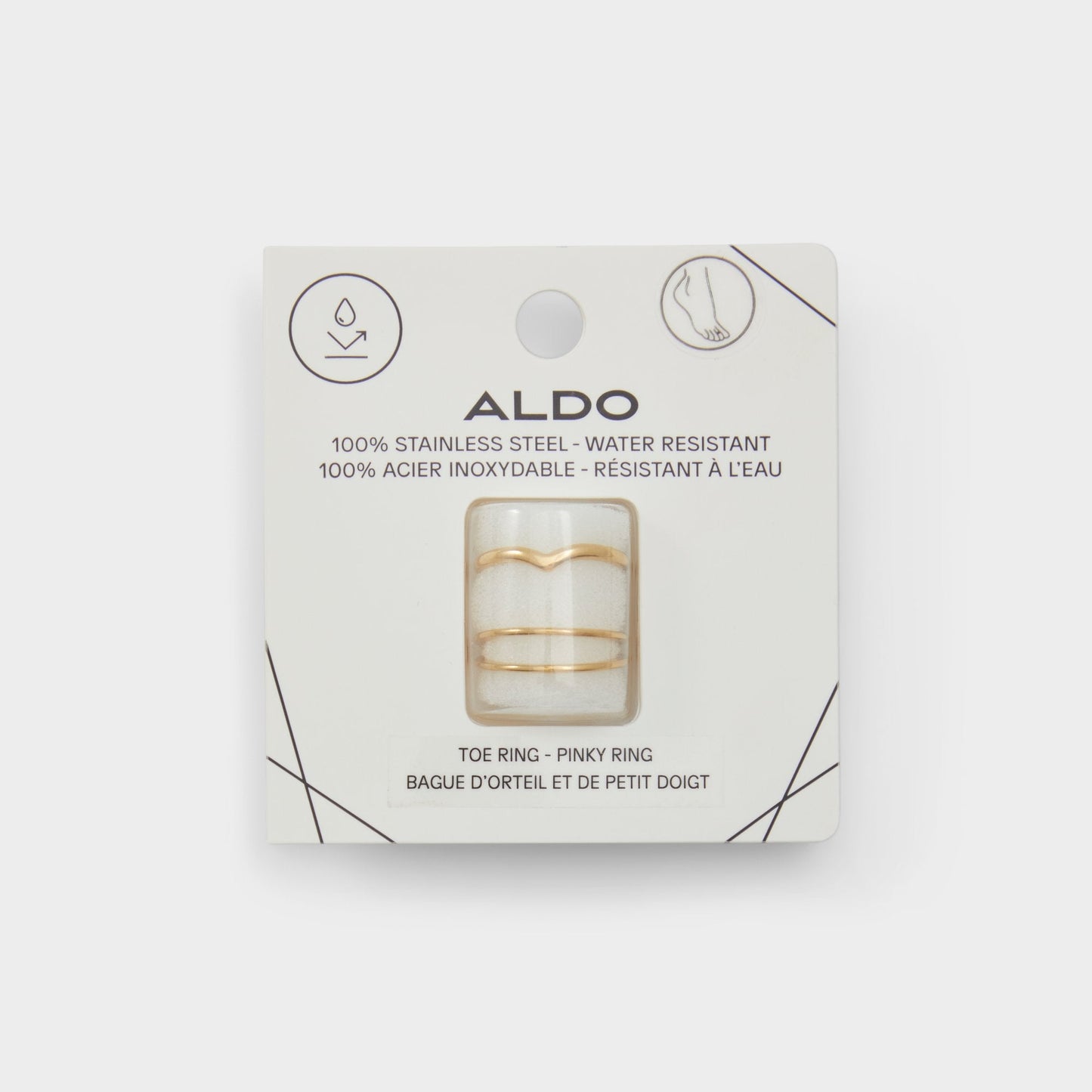 Aldo Ardgowan Gold Women's Stainless Steel - Toe ring Women|Accessories