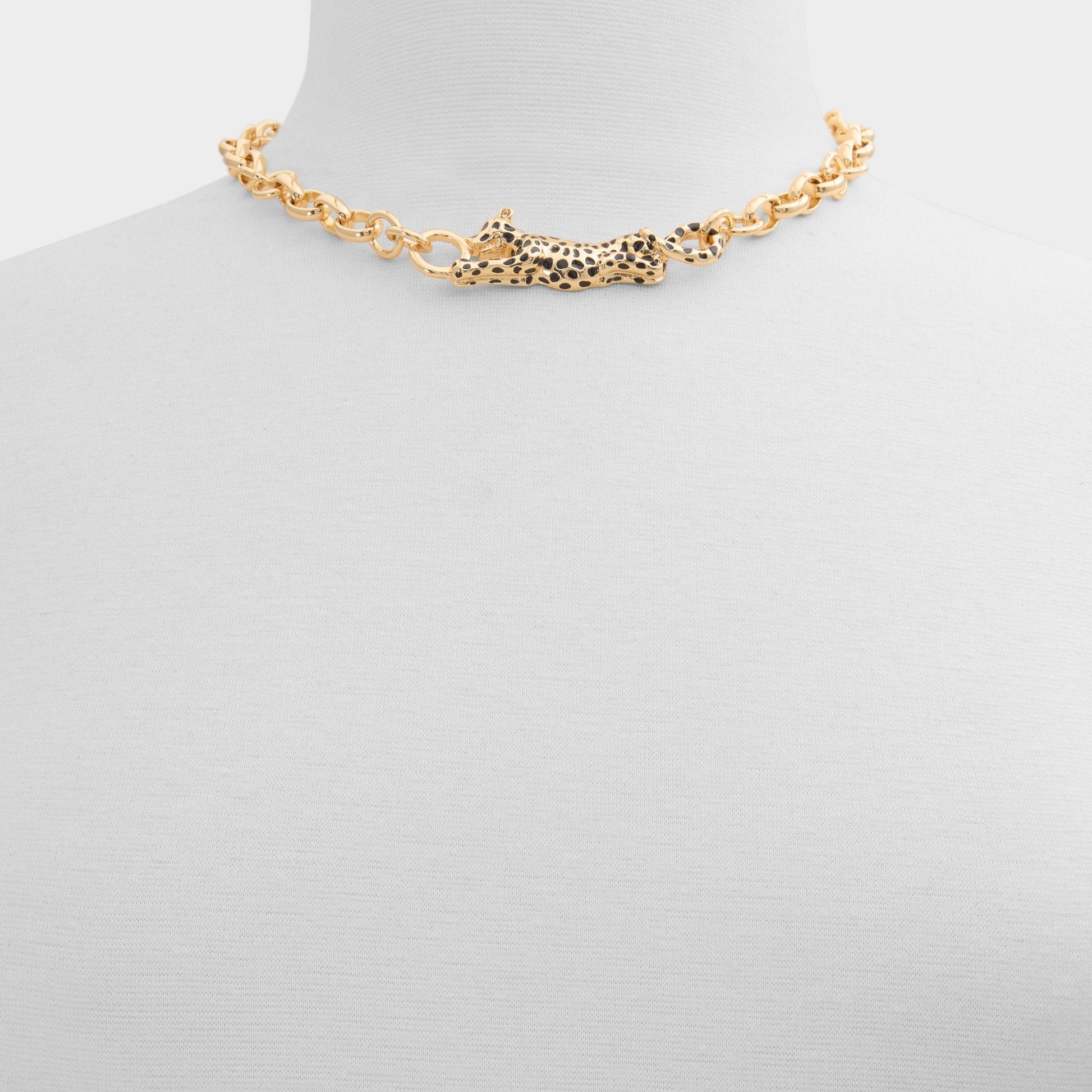 Aldo Panthere in Black Gold Multi - Pendant necklace Women|Accessories