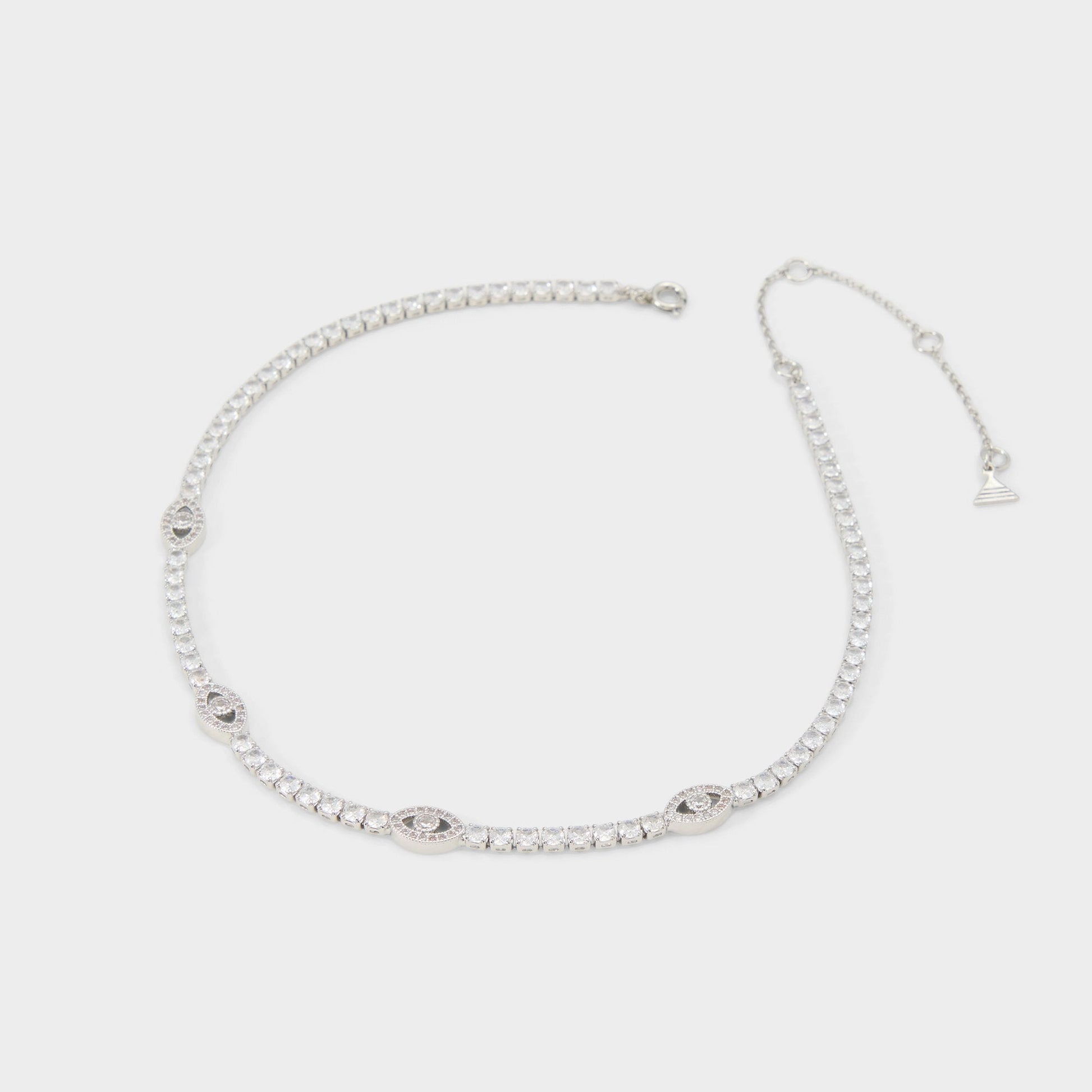 Aldo Elbaeraen in Silver Clear Multi - Choker necklace Women