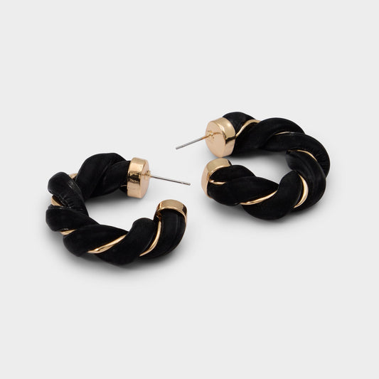 Aldo Twists in Black Gold Multi - Hoop earrings Women|Accessories