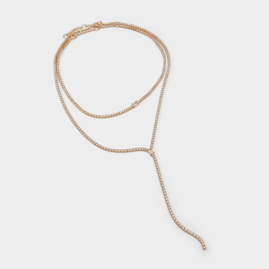 Aldo Alata Gold/Clear Multi Women's Cubic Zirconia - Necklace Women|Accessories