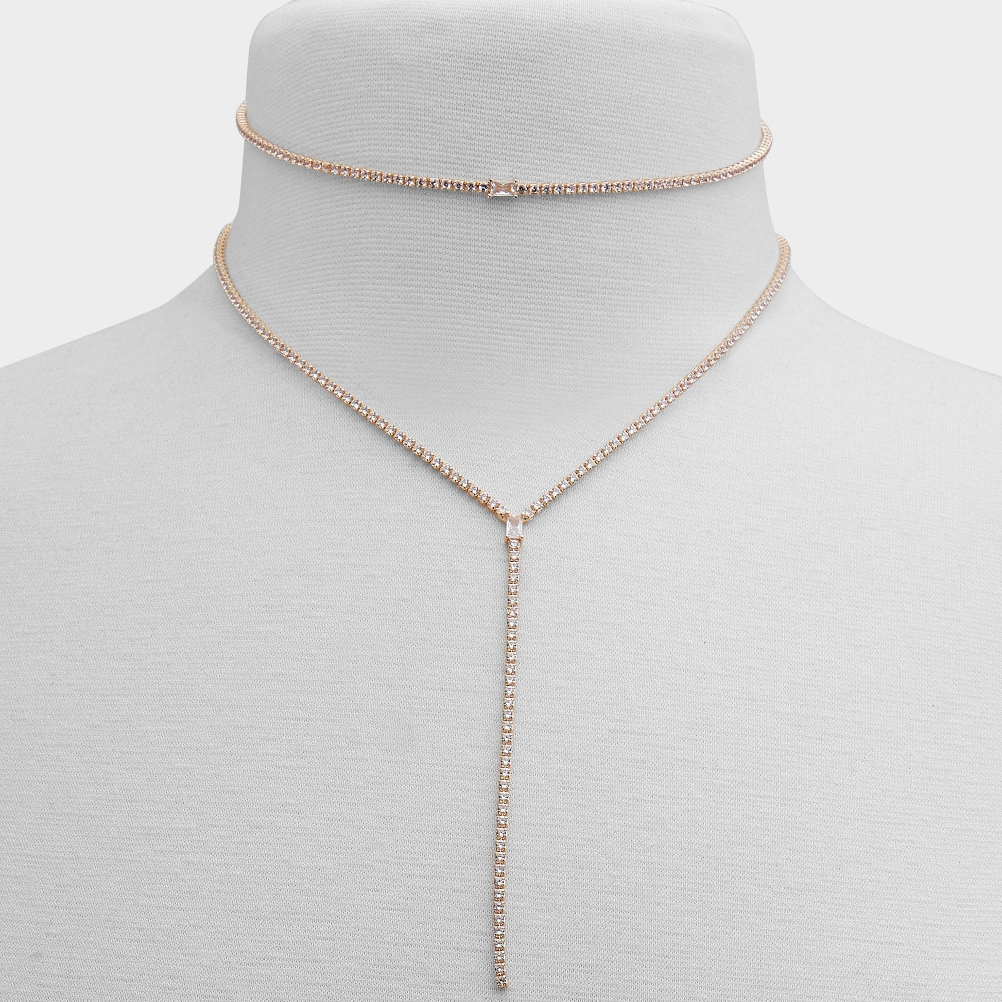 Aldo Alata Gold/Clear Multi Women's Cubic Zirconia - Necklace Women|Accessories