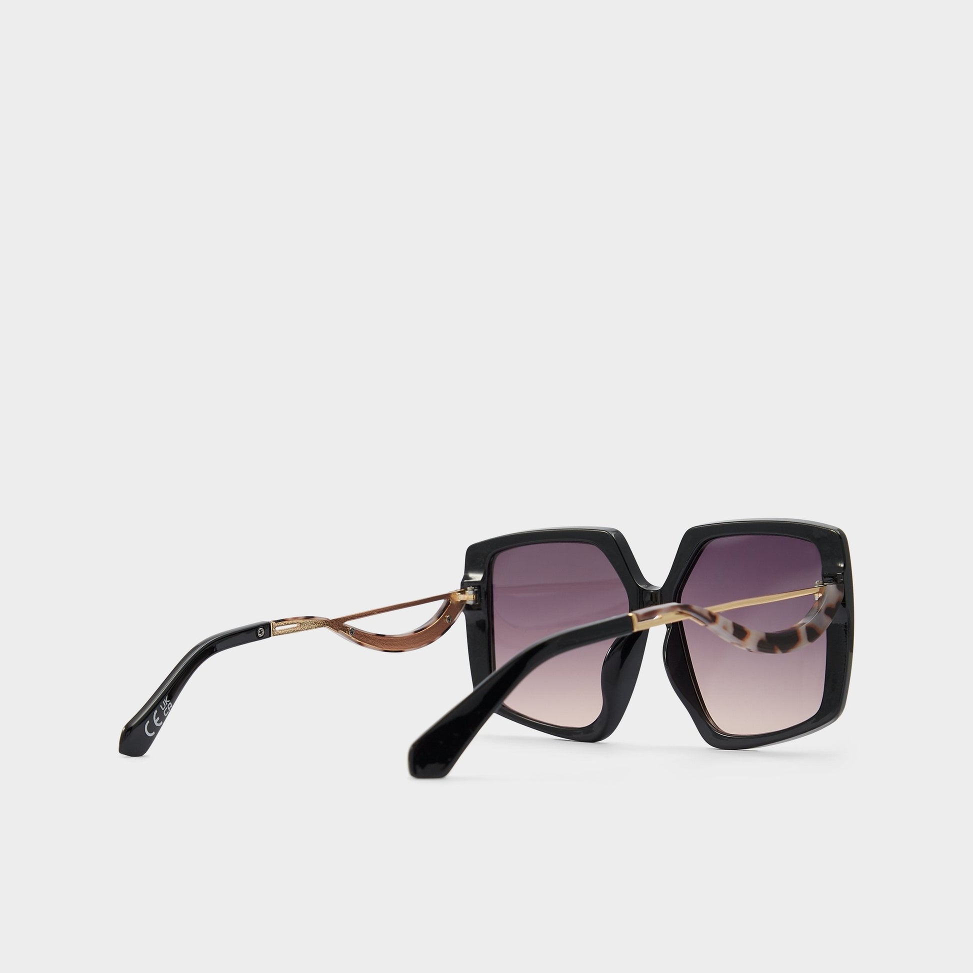 Aldo Asya Black/Gold Multi Women's Square - Square sunglasses Women|Accessories