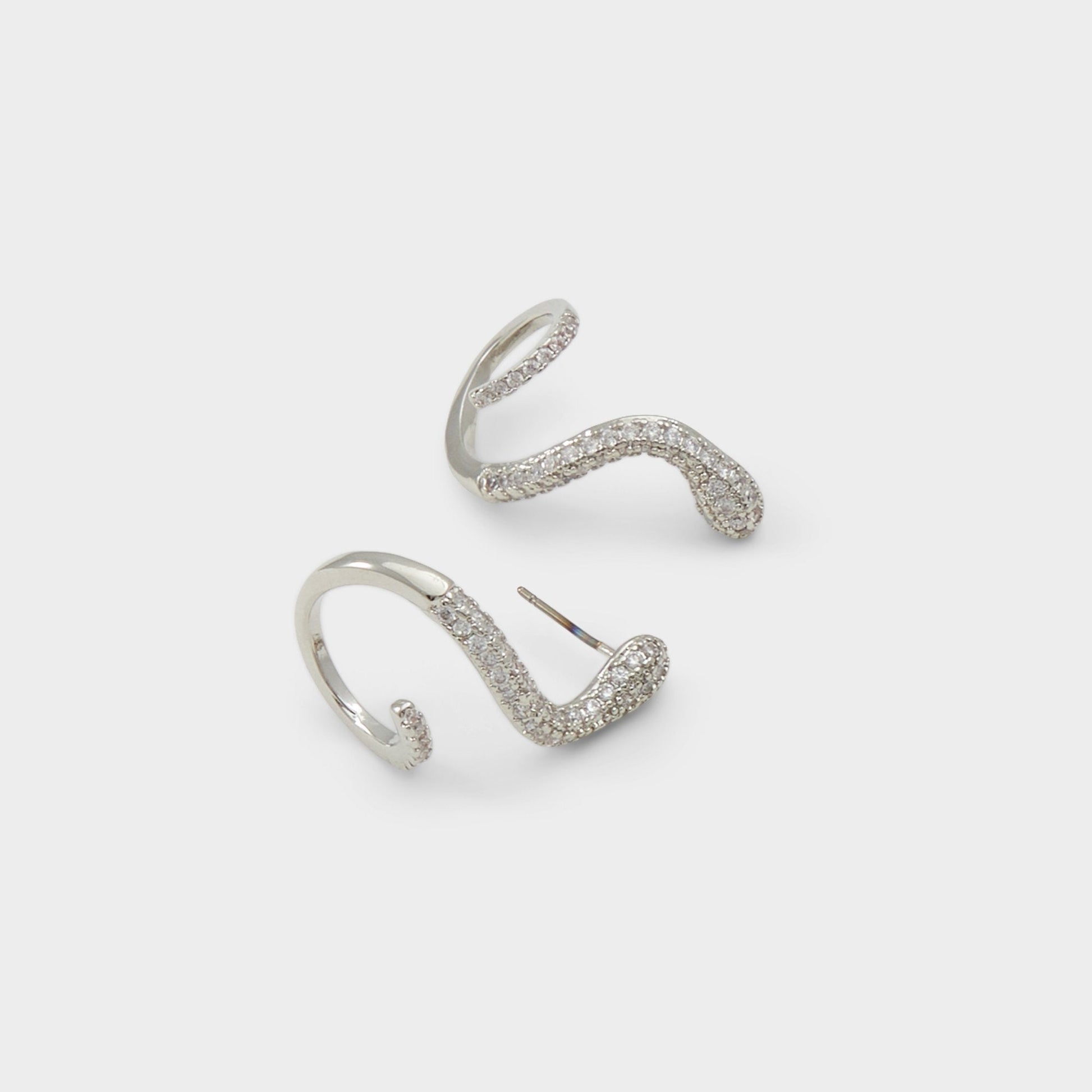 Aldo Popeye Silver/Clear Multi Women's Earrings - Earrings Women|Accessories