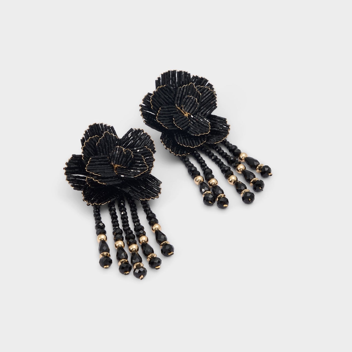 Aldo Petalia Black/Gold Multi Women's Earrings - Statement earrings Women|Accessories