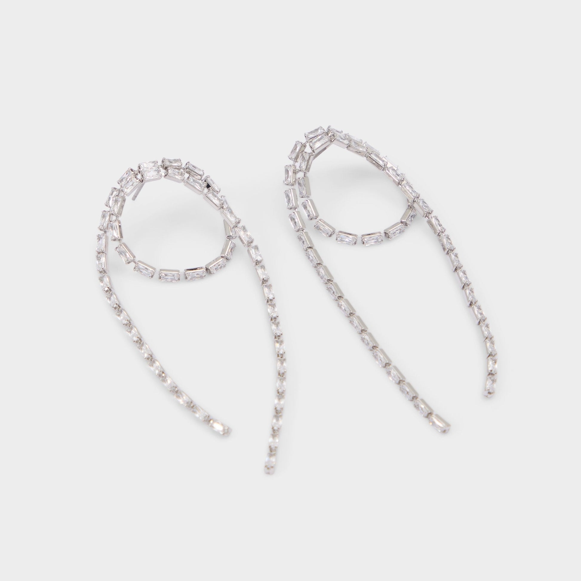 Aldo Wude in Silver Clear Multi - Chandelier earrings Women|Accessories
