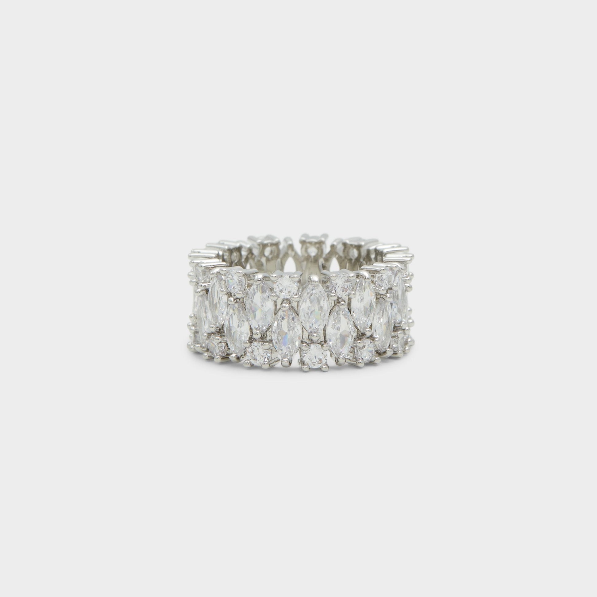 Aldo Nikka Silver/Clear Multi Women's Cubic Zirconia - Ring Women|Accessories