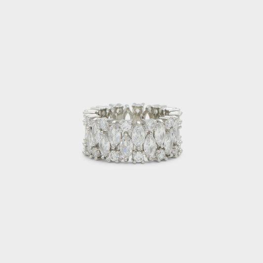 Aldo Nikka Silver/Clear Multi Women's Cubic Zirconia - Ring Women|Accessories